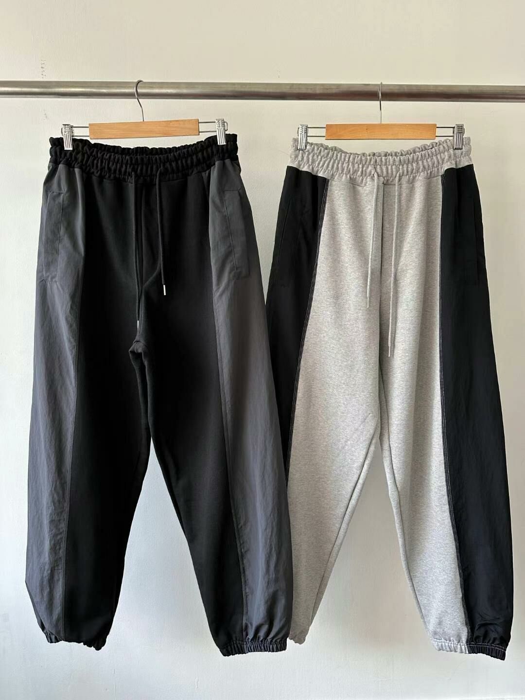 拼布棉質束腳運動褲 P2768