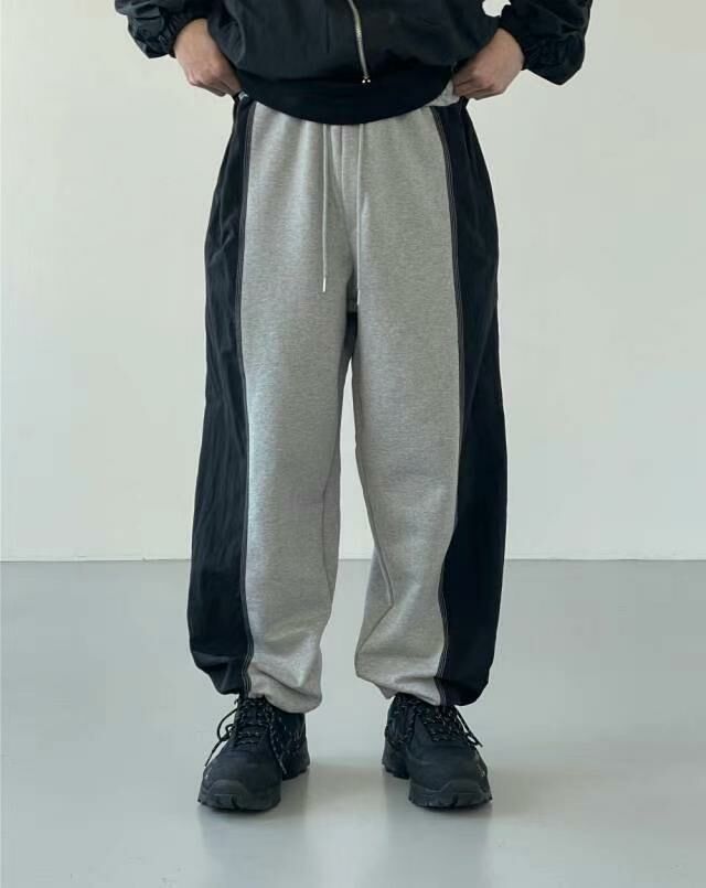 拼布棉質束腳運動褲 P2768