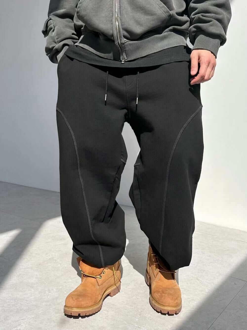 淨色棉質束腳運動褲 P2769