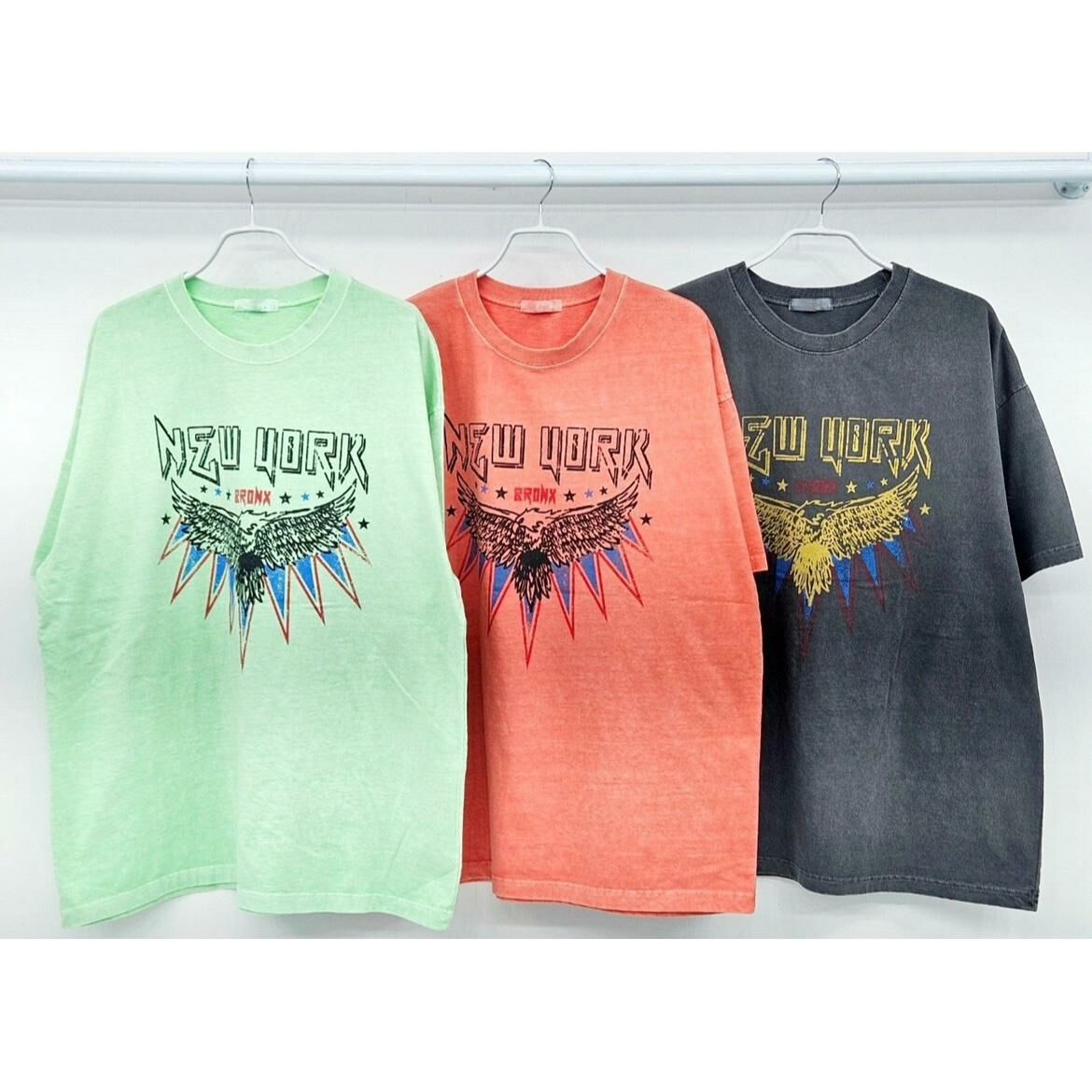 洗水英文字圖案短袖Tee T5407