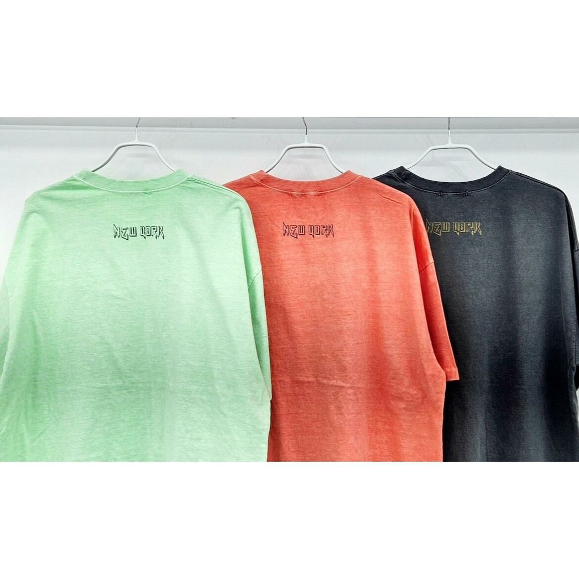 洗水英文字圖案短袖Tee T5407