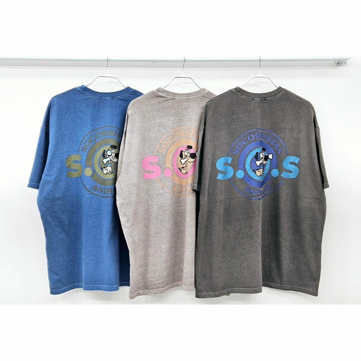 洗水卡通圖案英文字短袖Tee T5410