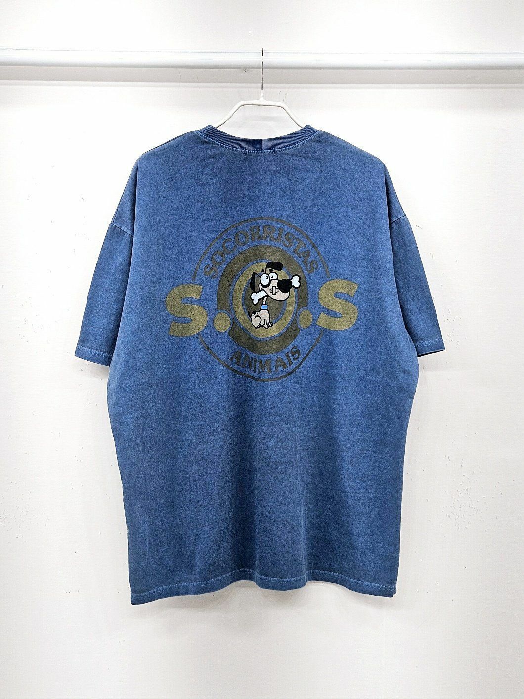 洗水卡通圖案英文字短袖Tee T5410