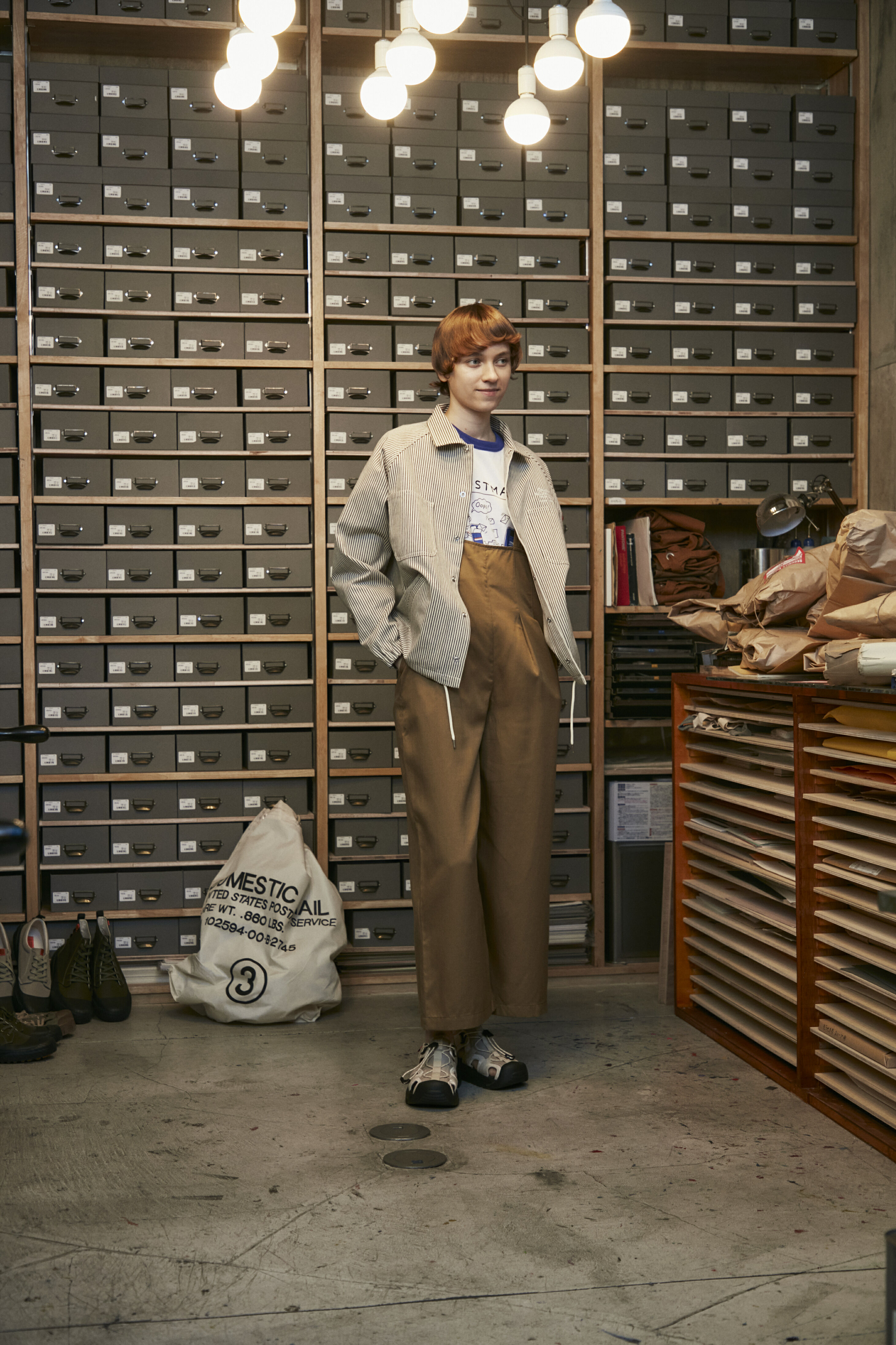 UNIVERSAL OVERALL WINDY JR. Postman Ringer Tee