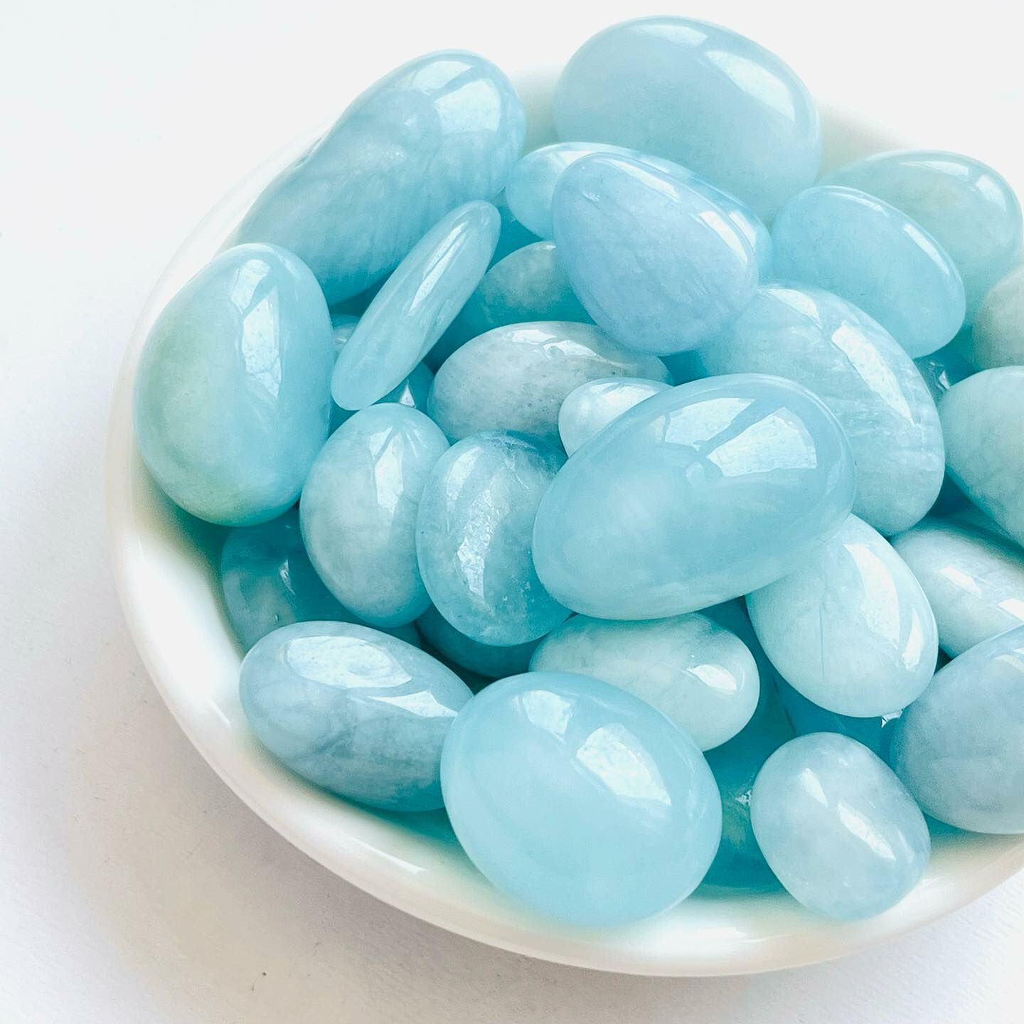 [原石] 海藍寶 水晶滾石