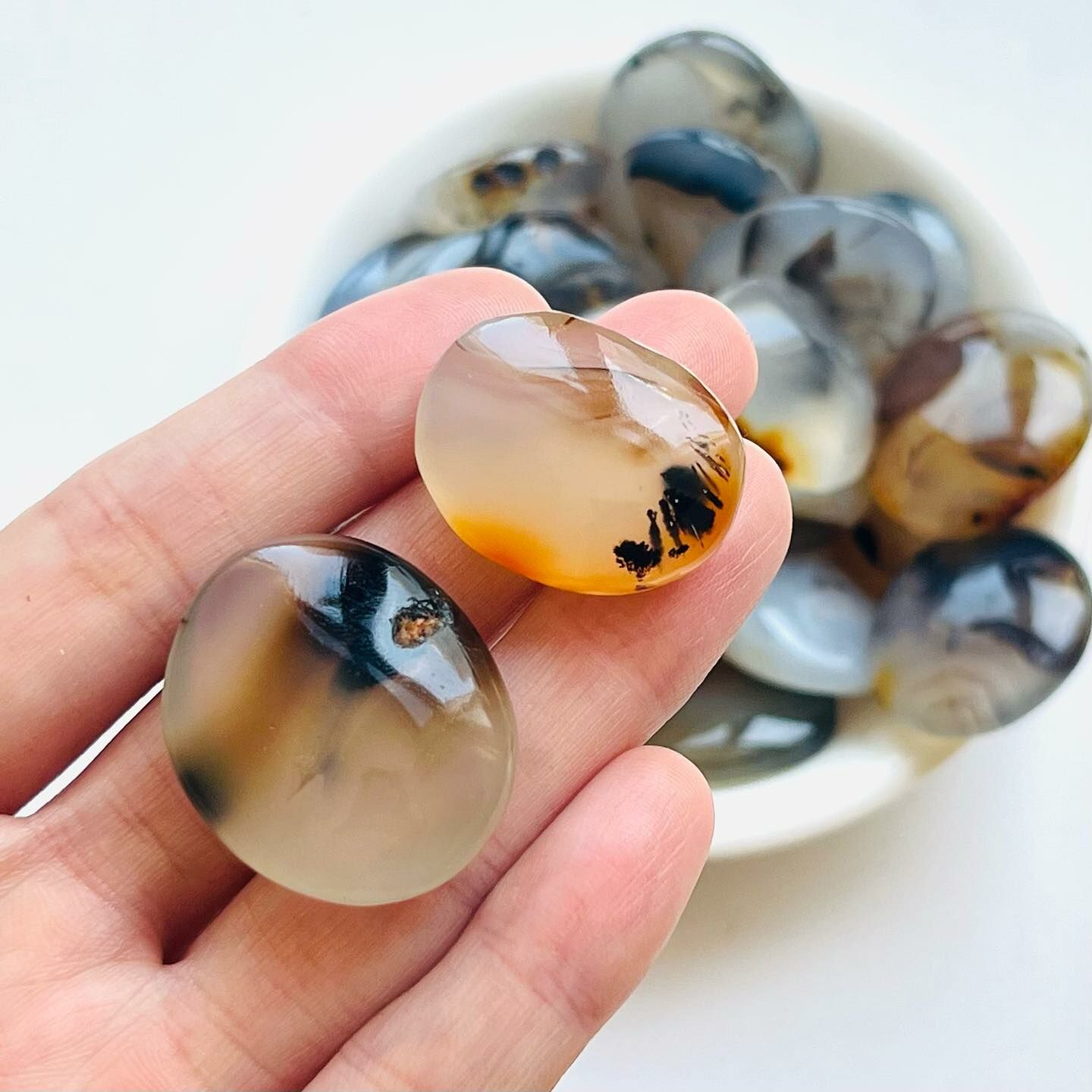 [原石] 海洋玉髓 水晶滾石