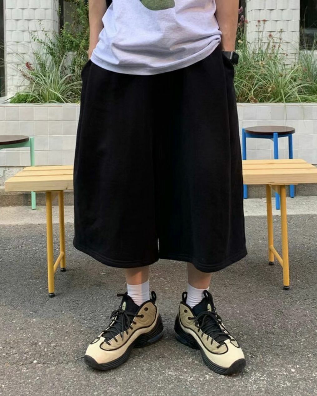 淨色棉質短褲 P2775