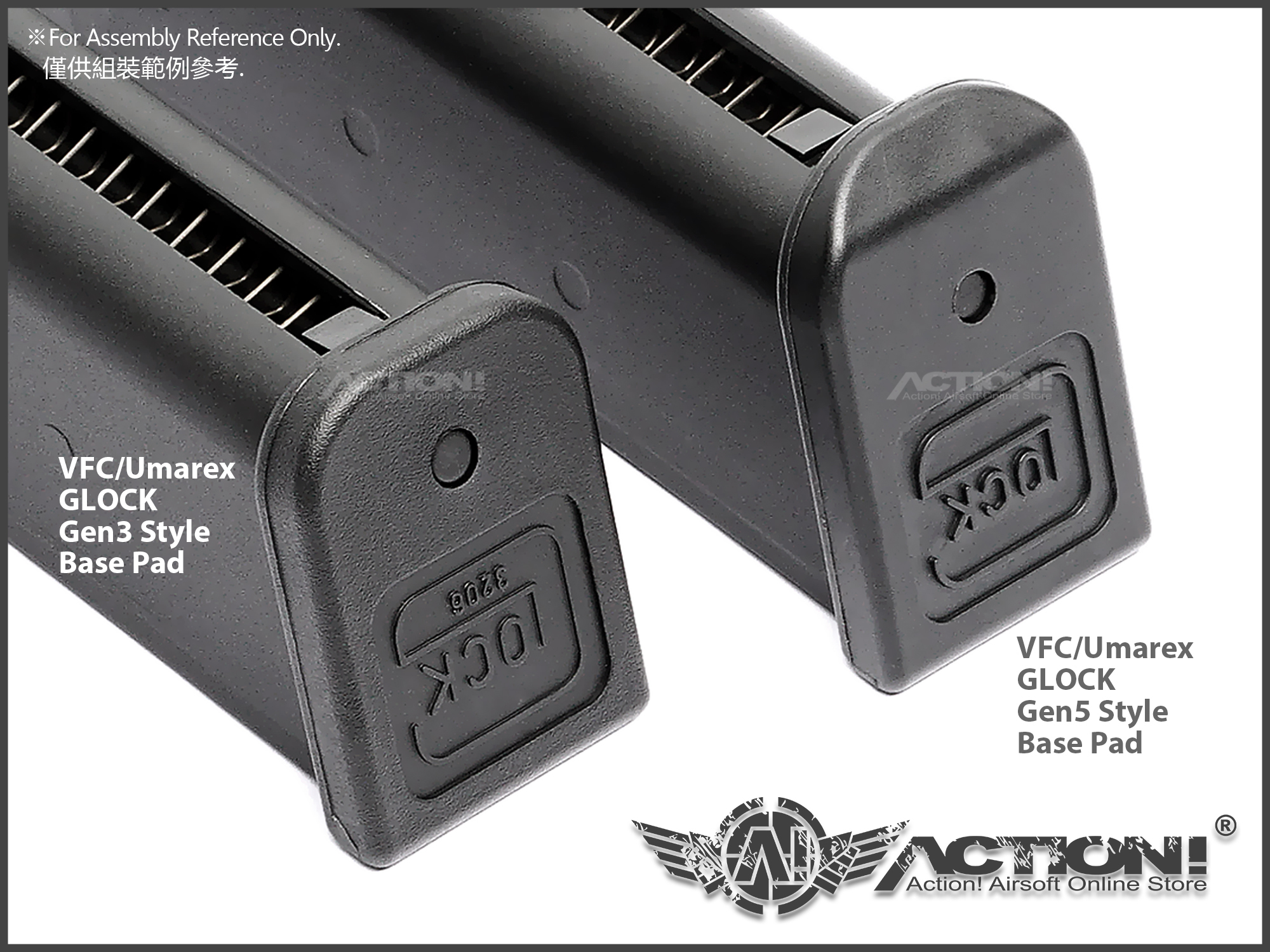 UMAREX VFC GLOCK マルイ TTI BCM マガジン MAGPUL Umarex Glock 19 Gen 5 20 Rounds Gas Magazine ( by VFC