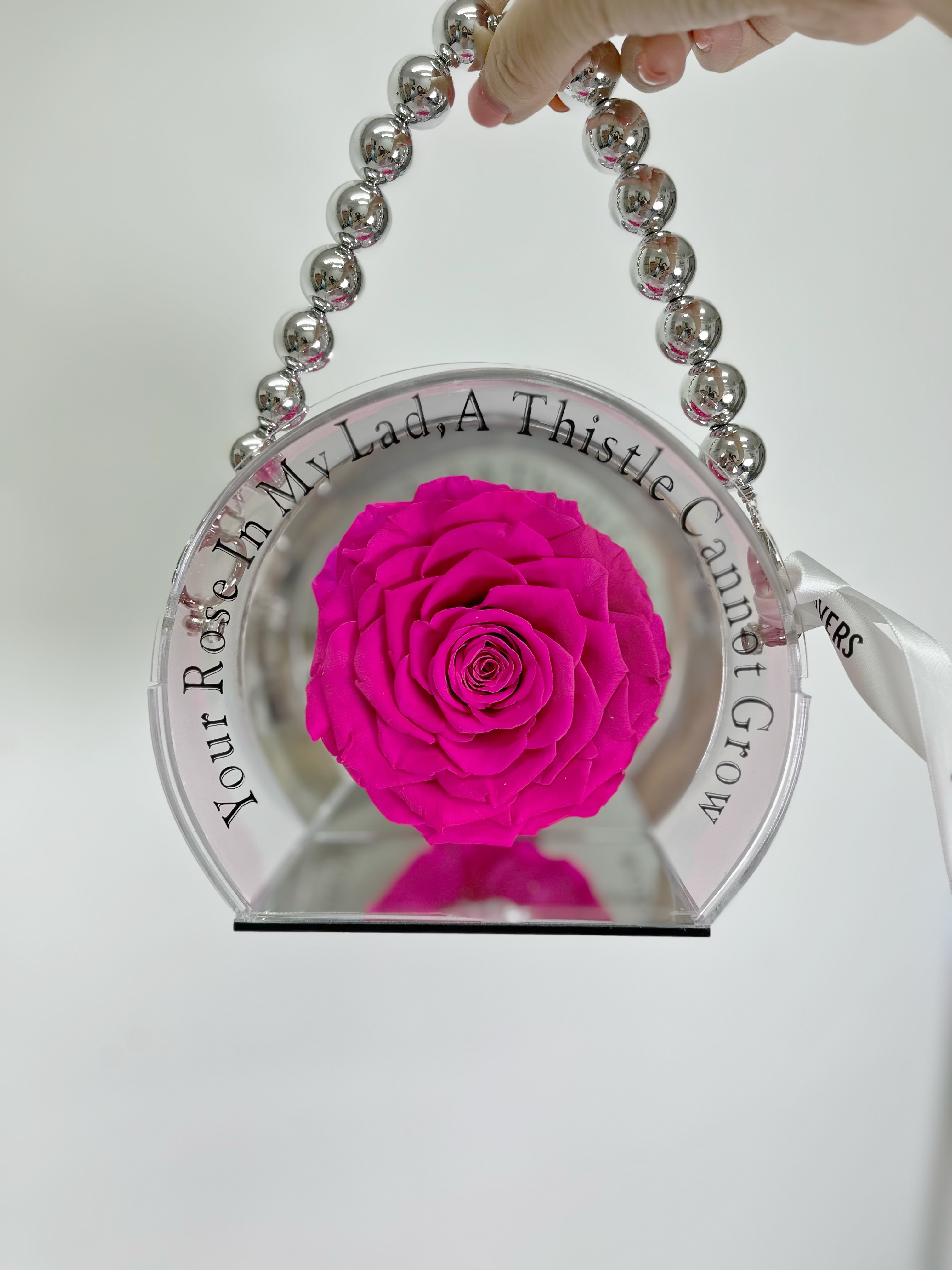 玫瑰保鮮花手提袋