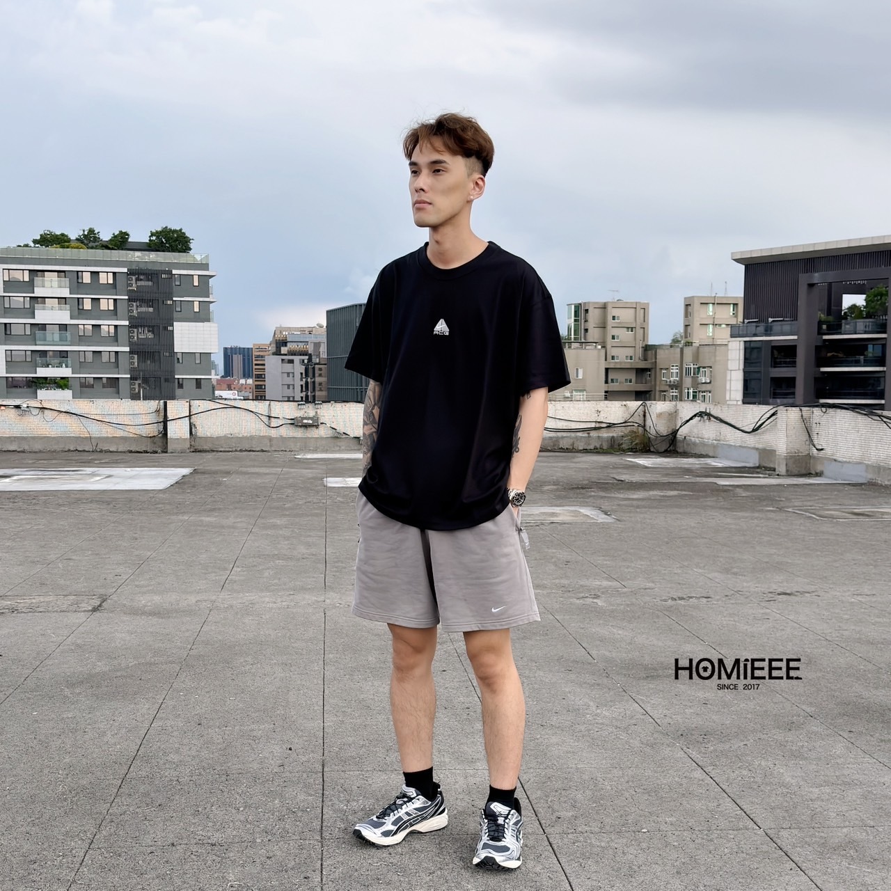 Nike ACG NRG 短袖 刺繡 LOGO 黑色 綠色 [DQ1816-011]