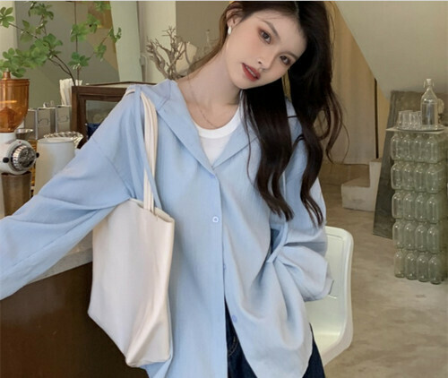 Hot Selling Hooded Sun Protection Shirt [Blue] [One Size Fits All]