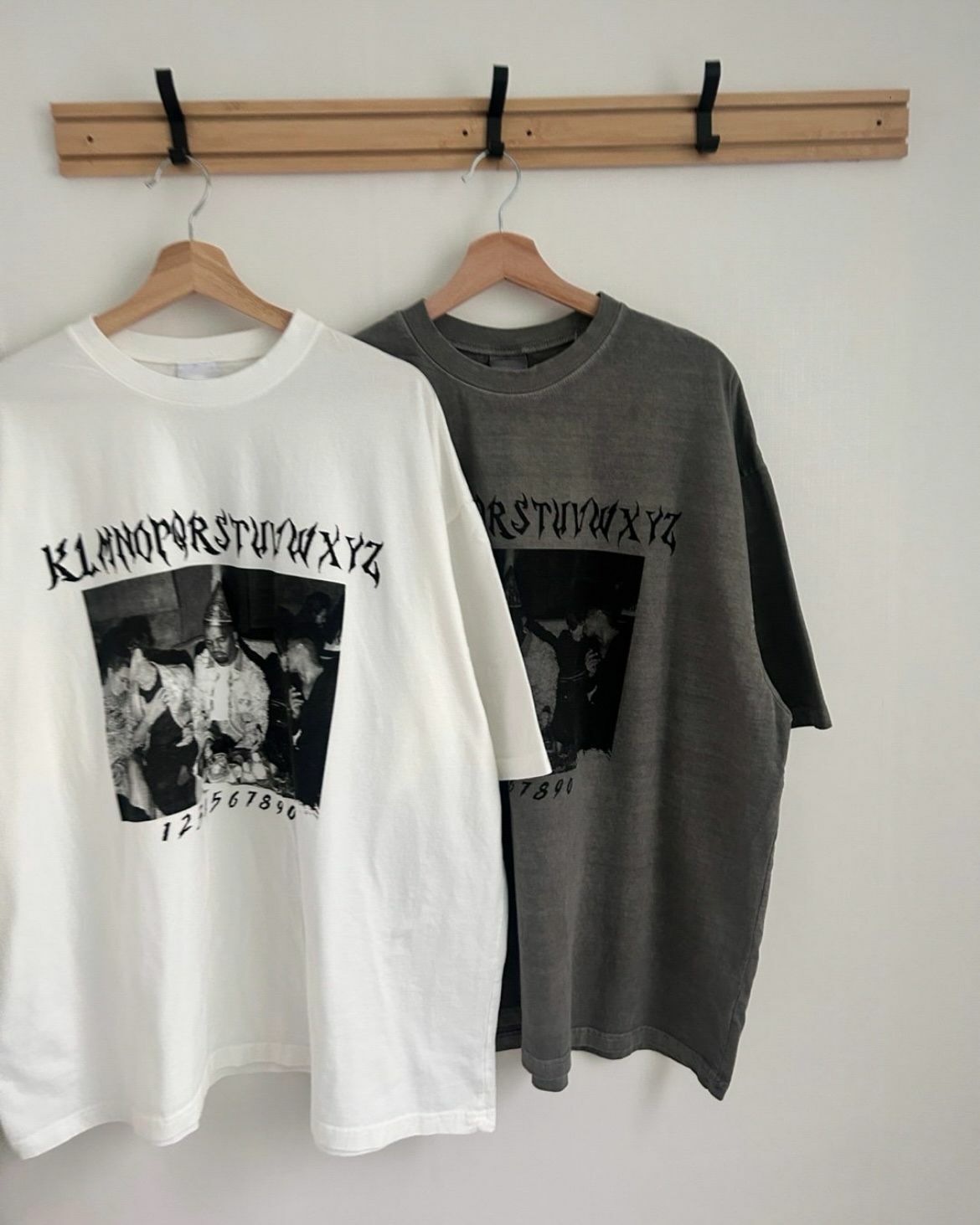 英文字圖案短袖Tee T5420