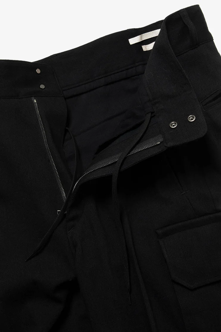 BLURHMS TWILL FRENCH COMBAT TROUSERS