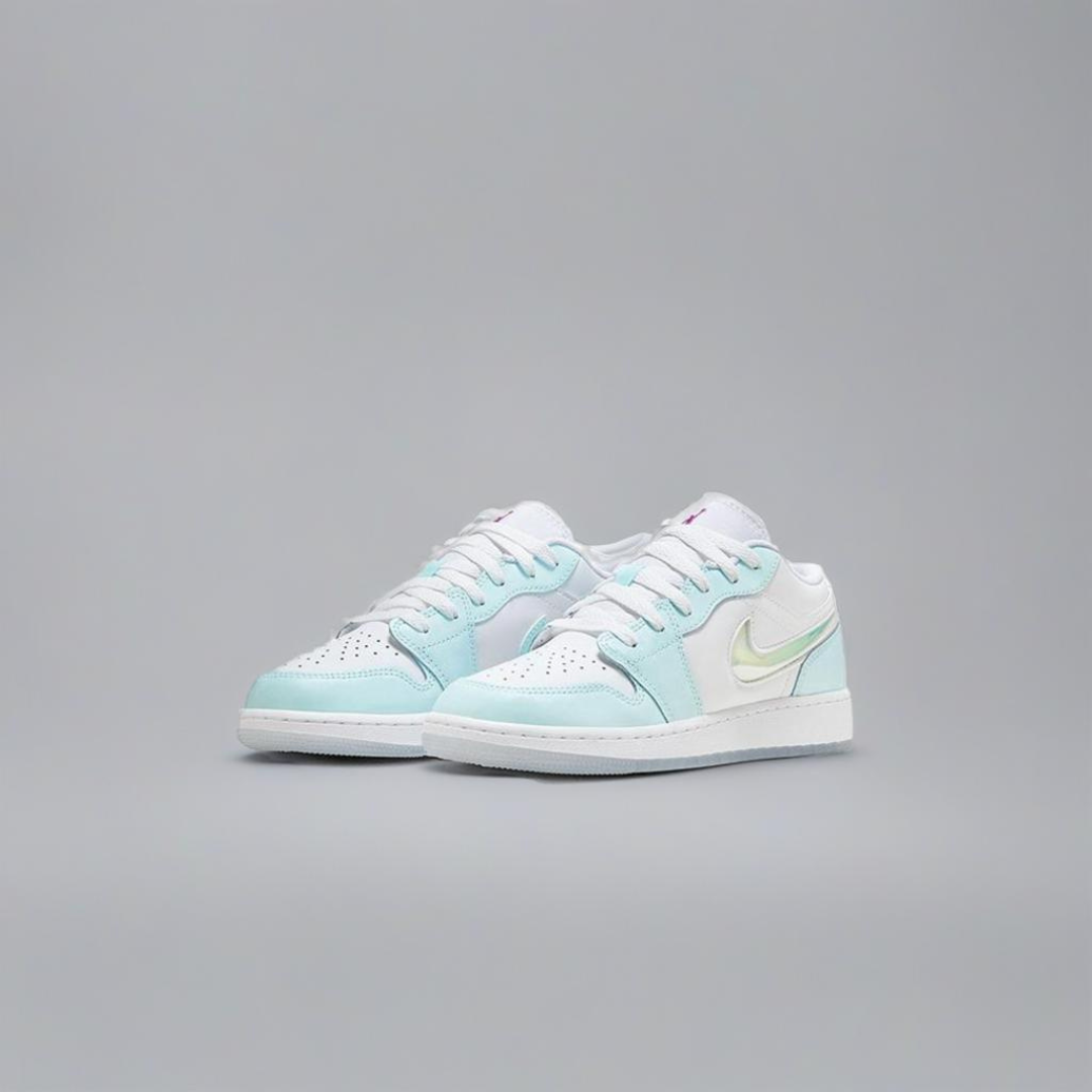 NIKE AIR JORDAN 1 LOW SE GS AJ1 冰雪奇緣 流沙 白藍 HJ3481491