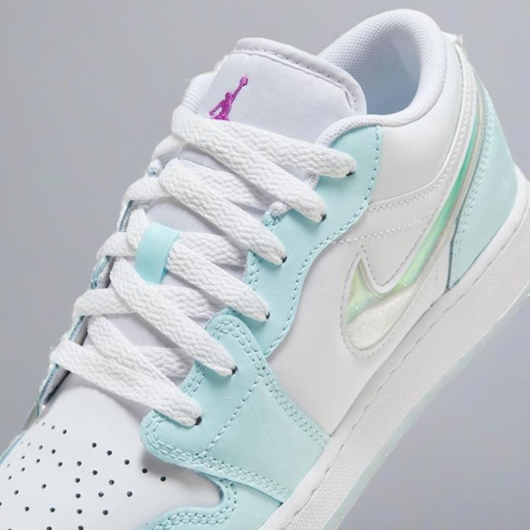 NIKE AIR JORDAN 1 LOW SE GS AJ1 冰雪奇緣 流沙 白藍 HJ3481491