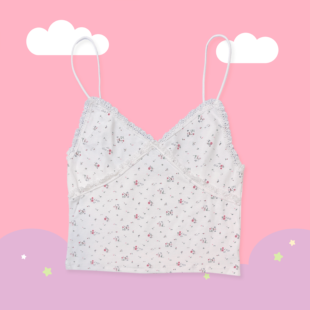 こ♡こ 蕾絲小花背心