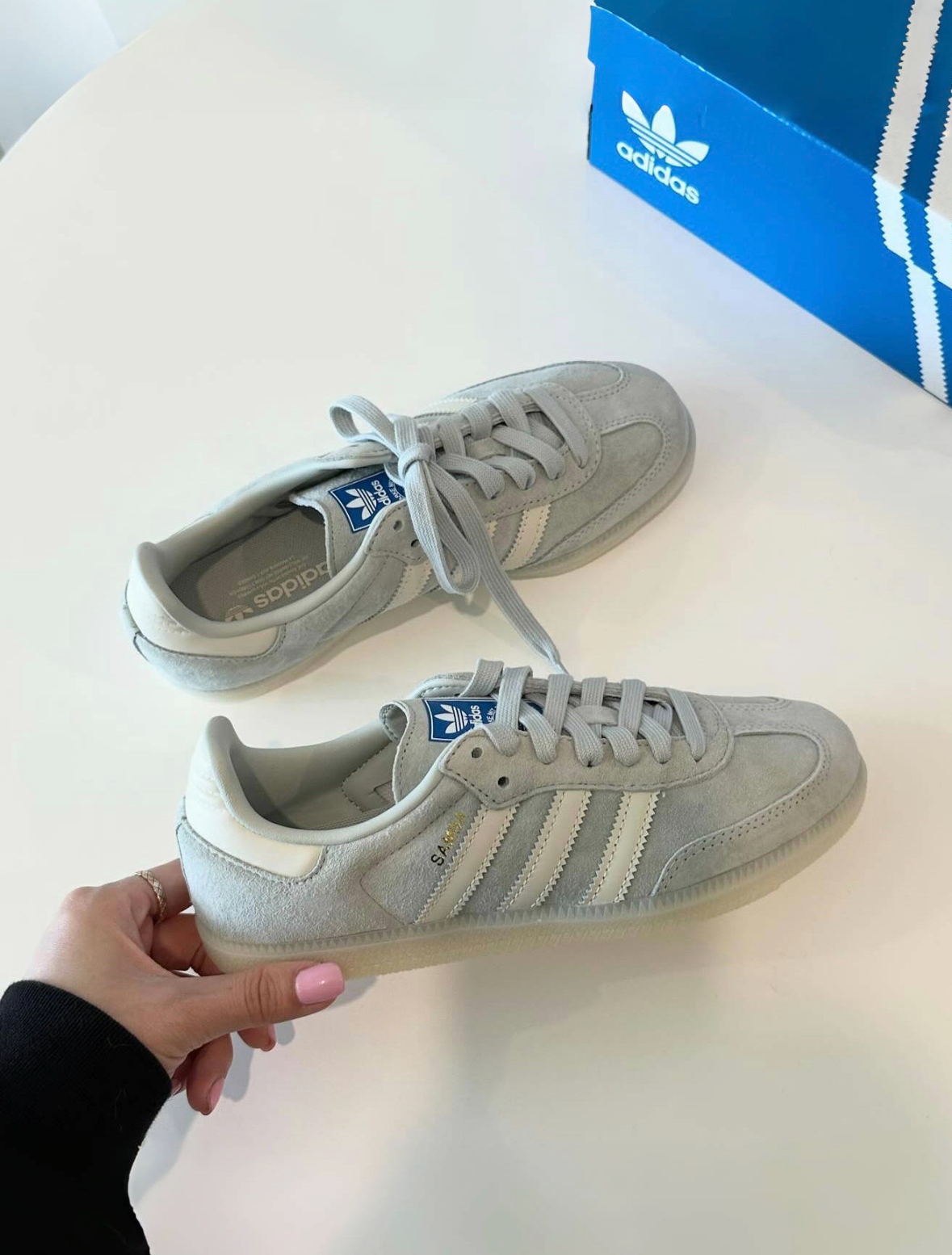 Adidas Originals Samba OG 霧霾灰藍 水藍 德訓鞋 麂皮 IG6177/預購