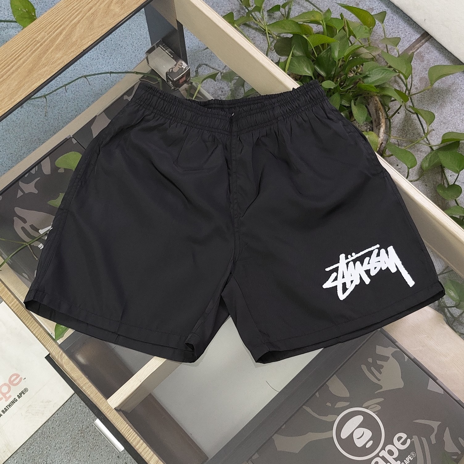stussy x nike shorts