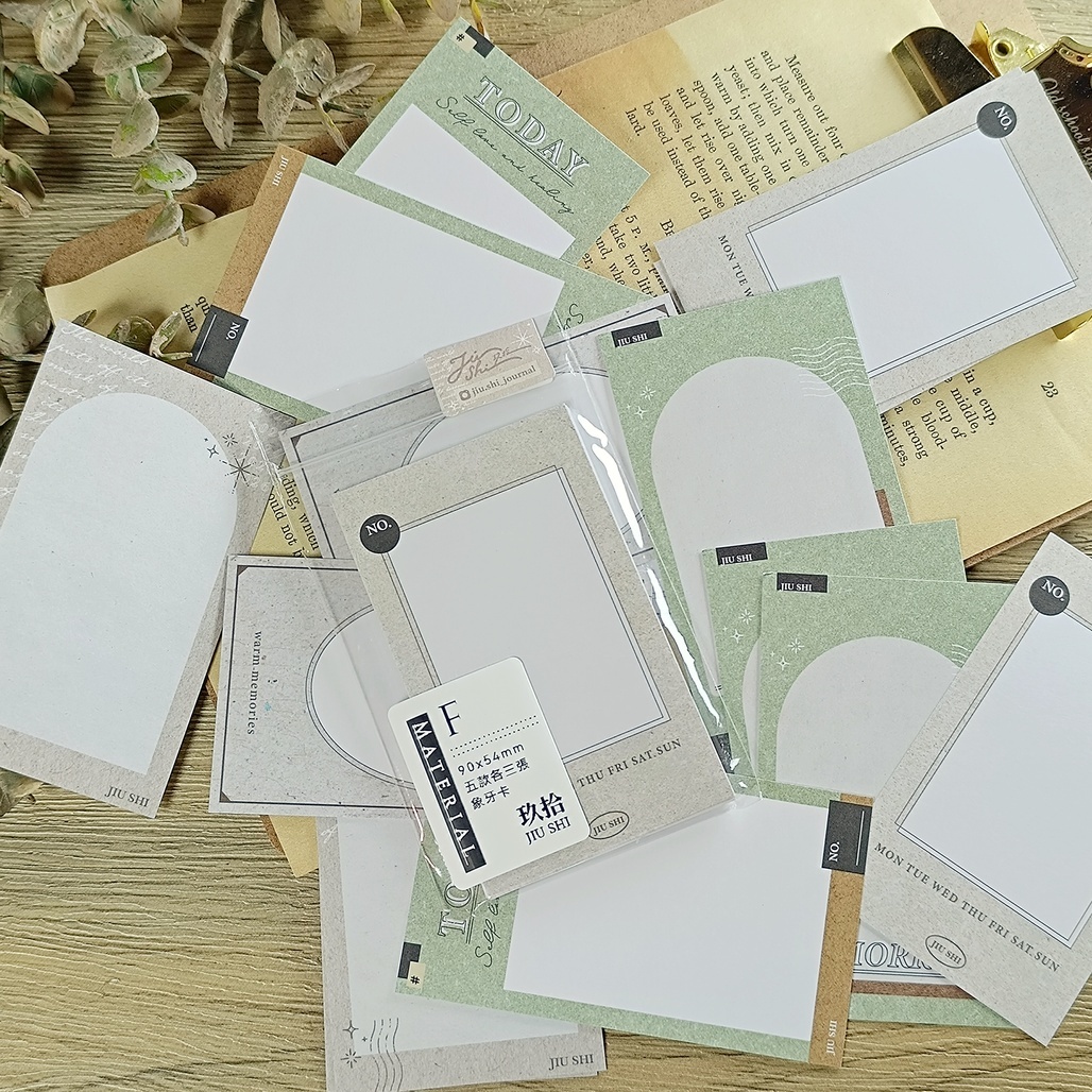 玖拾．Inspiration Card F 拼貼素材卡 便箋 <整包/分裝>