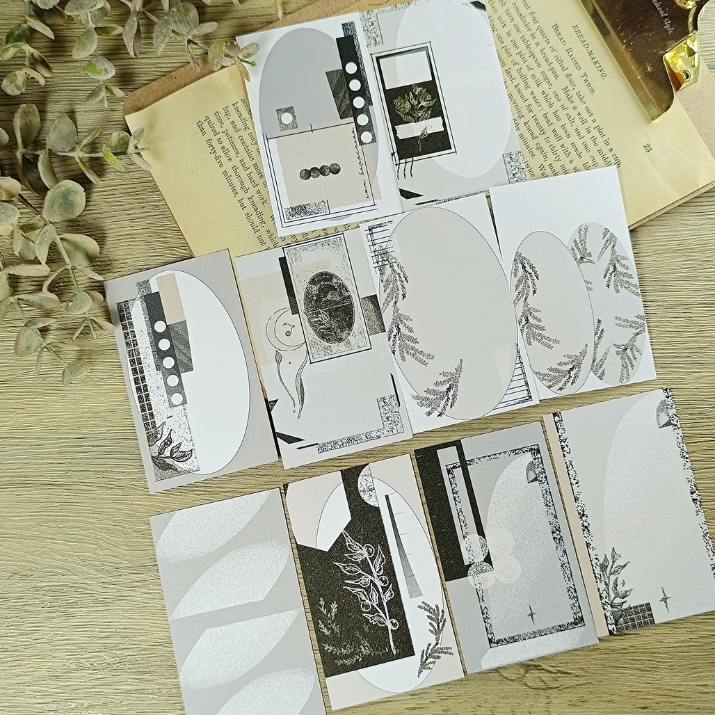 玖拾 x kiyoko．月光輝映 拼貼素材卡 便箋 <整包>