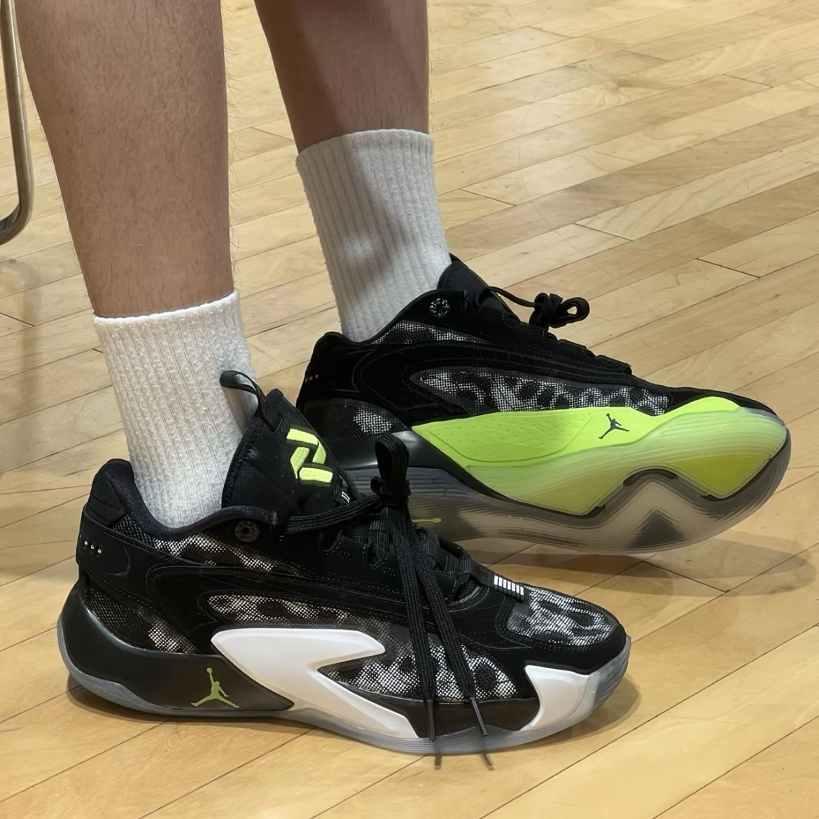 Nike Air Jordan Luka 2 PF 黑綠白豹紋 AJ 休閒機能 實戰籃球鞋