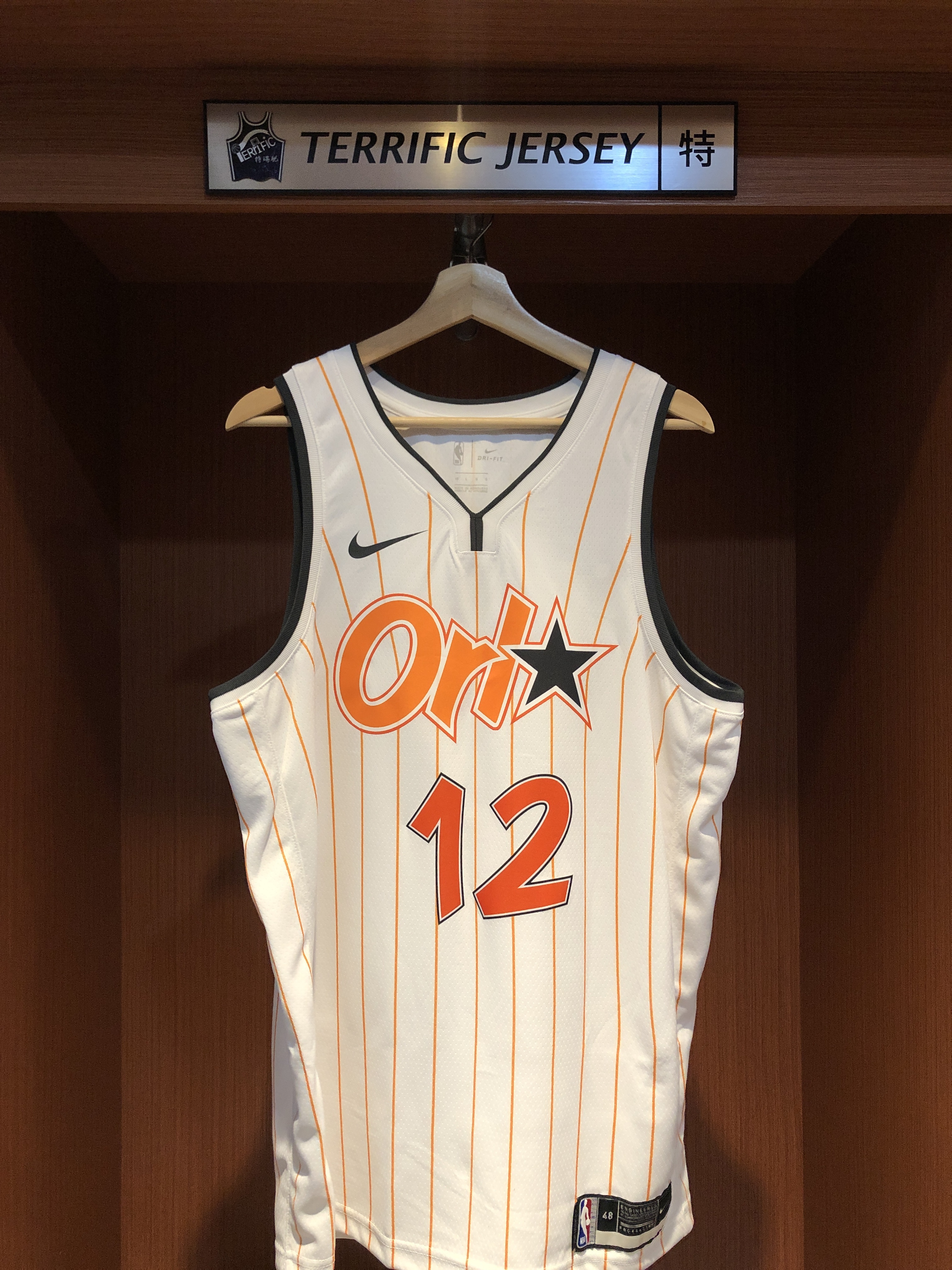 NBA球衣 Dwight Howard 奧蘭多魔術城市 白條紋 City Nike Swingman 球迷版 熱轉印 全新