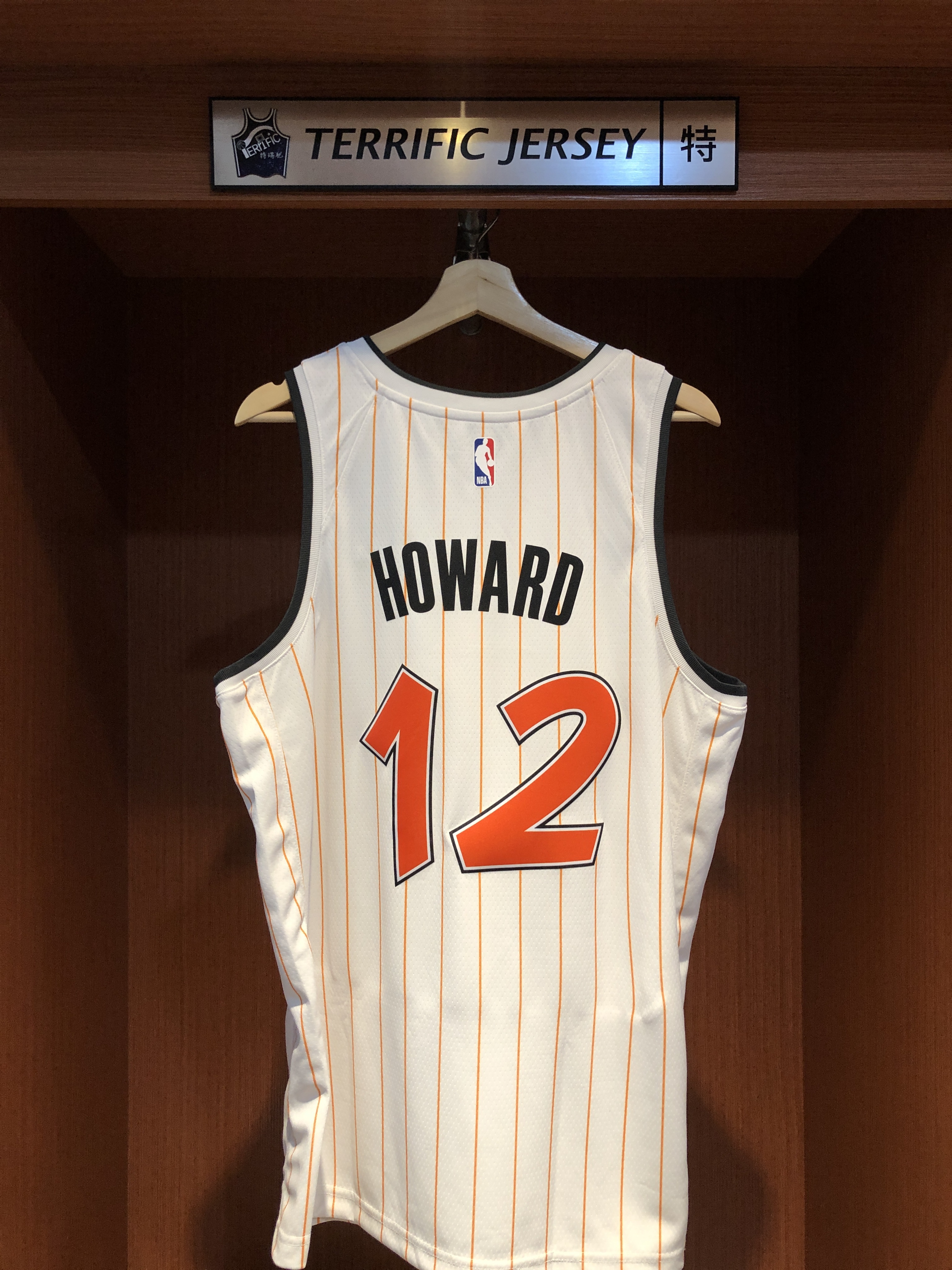 NBA球衣 Dwight Howard 奧蘭多魔術城市 白條紋 City Nike Swingman 球迷版 熱轉印 全新