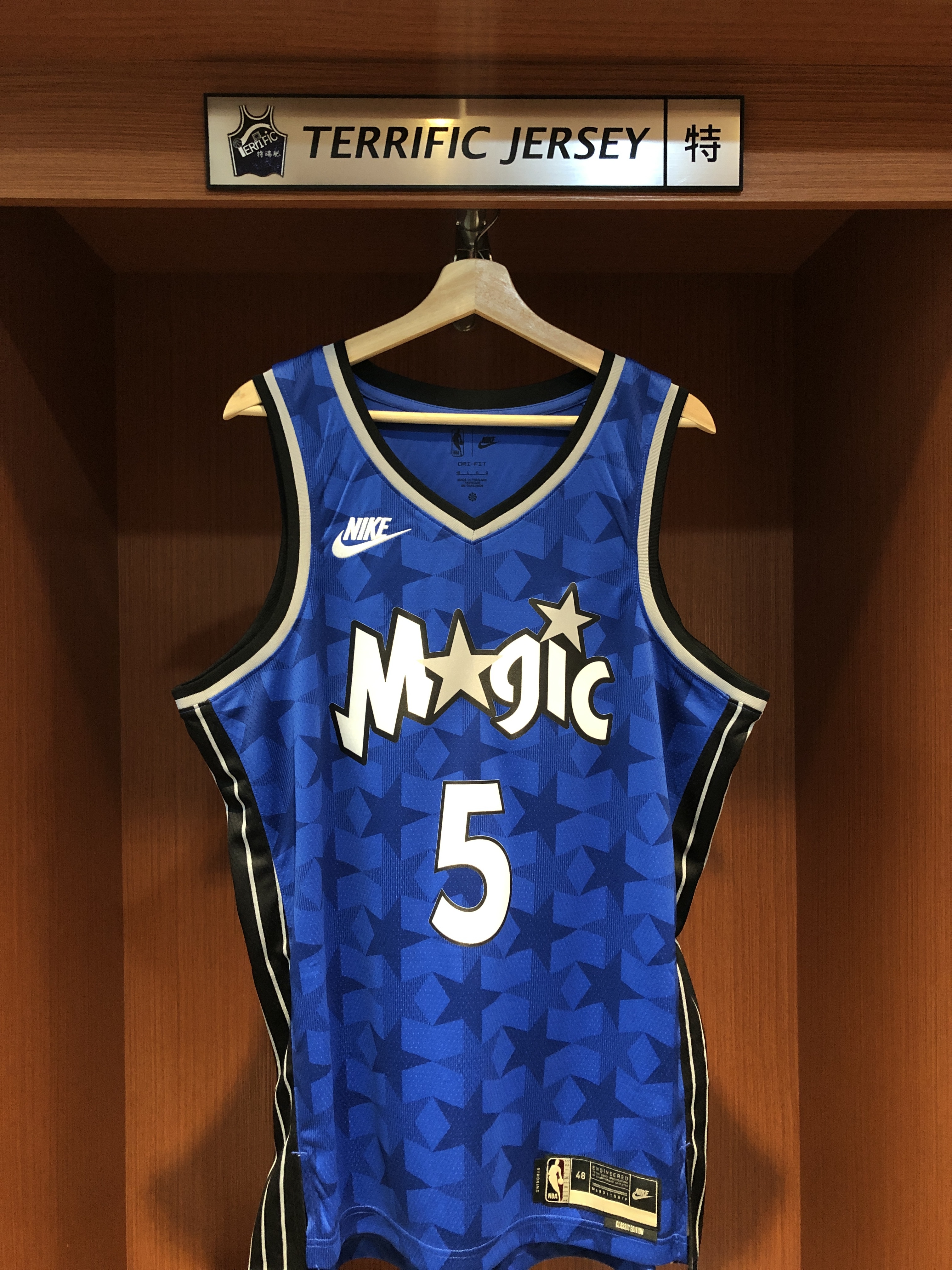 NBA球衣 Paolo Banchero 奧蘭多魔術復古 藍暗星 HWC Nike Swingman 球迷版 熱轉印 全新