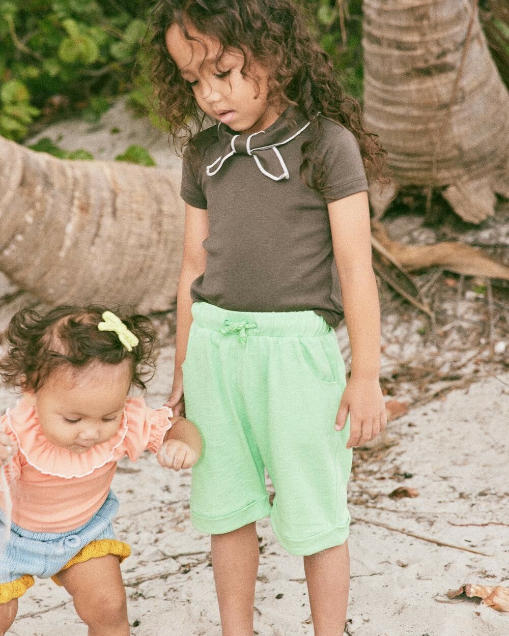 Misha & Puff - Balloon Sleeve Paloma Onesie -Flamingo