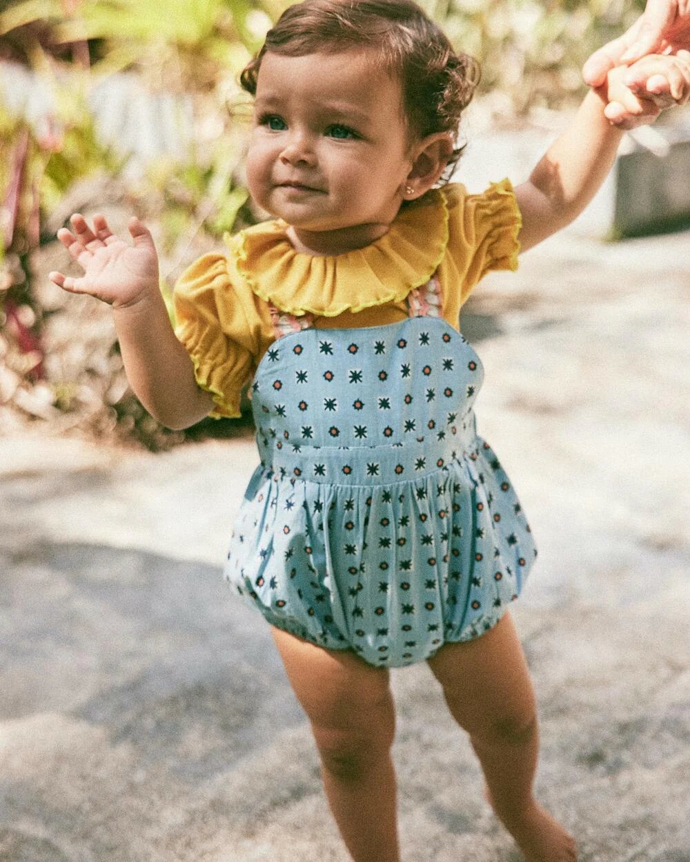 Misha & Puff - Birdie Romper - Sky Puff Star