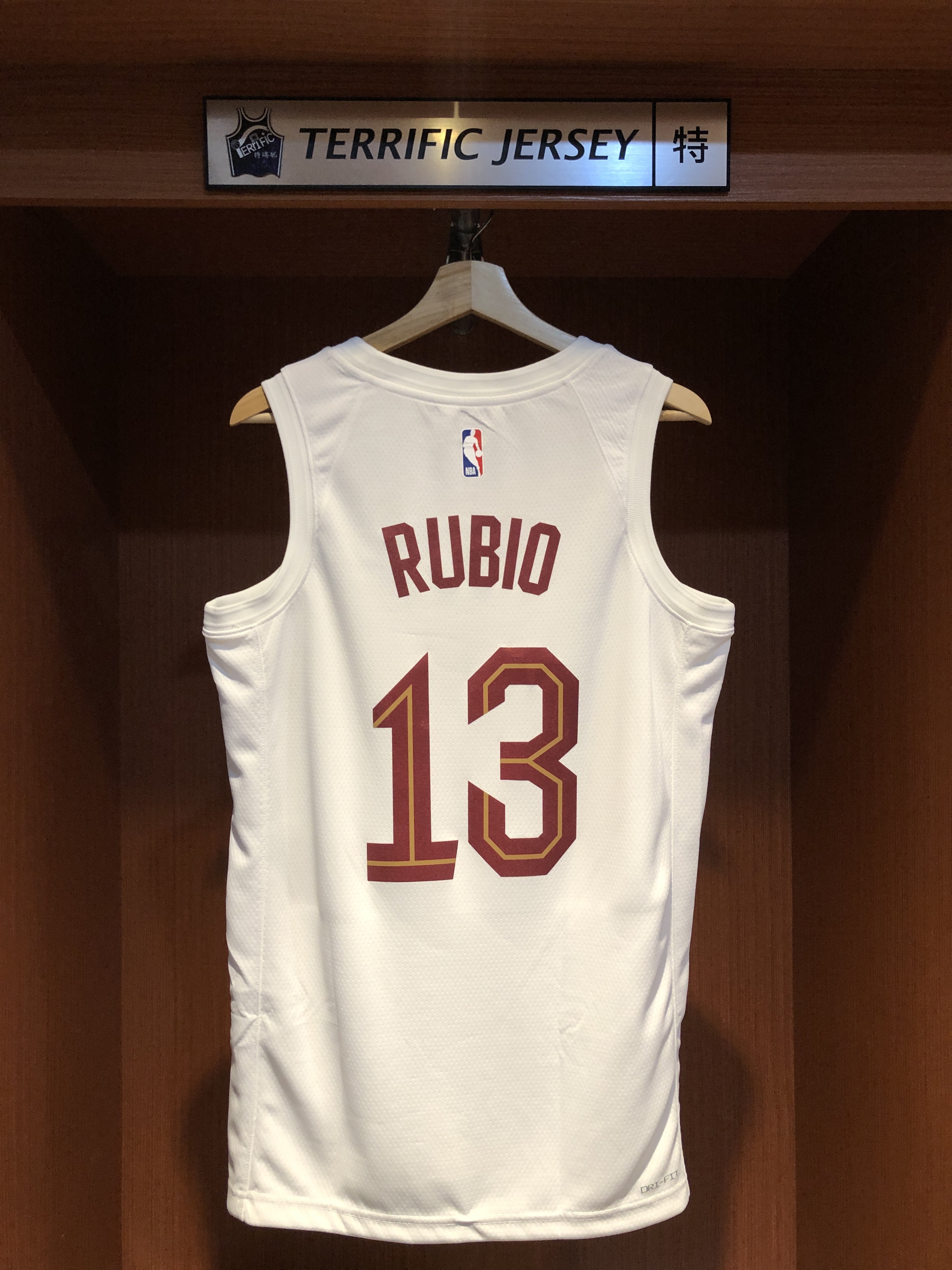 NBA球衣 Ricky Rubio 克里夫蘭騎士白 Association Nike Swingman 球迷版 熱轉印 全新