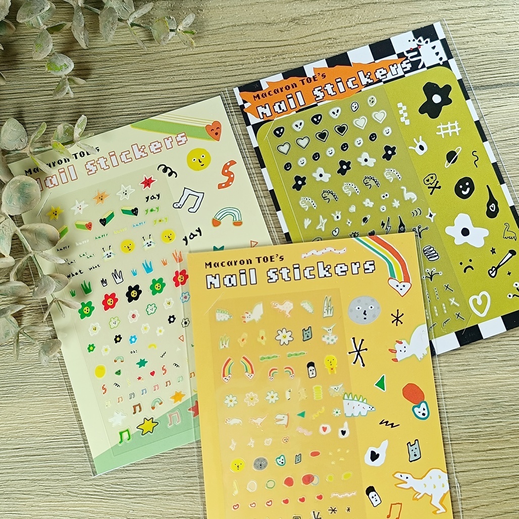 馬卡龍腳趾．指甲貼 遊樂園/黑白之間/完美的一天 三款