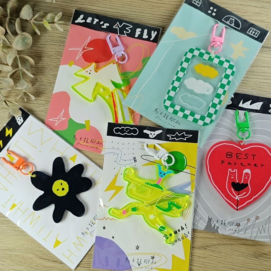 馬卡龍腳趾．壓克力鑰匙圈 共八款