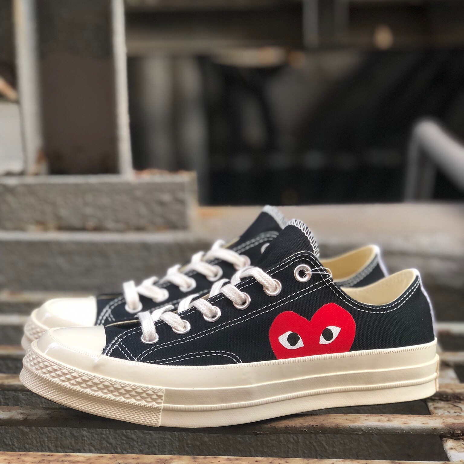 CONVERSE X CDG Play Chuck 70 Low Black