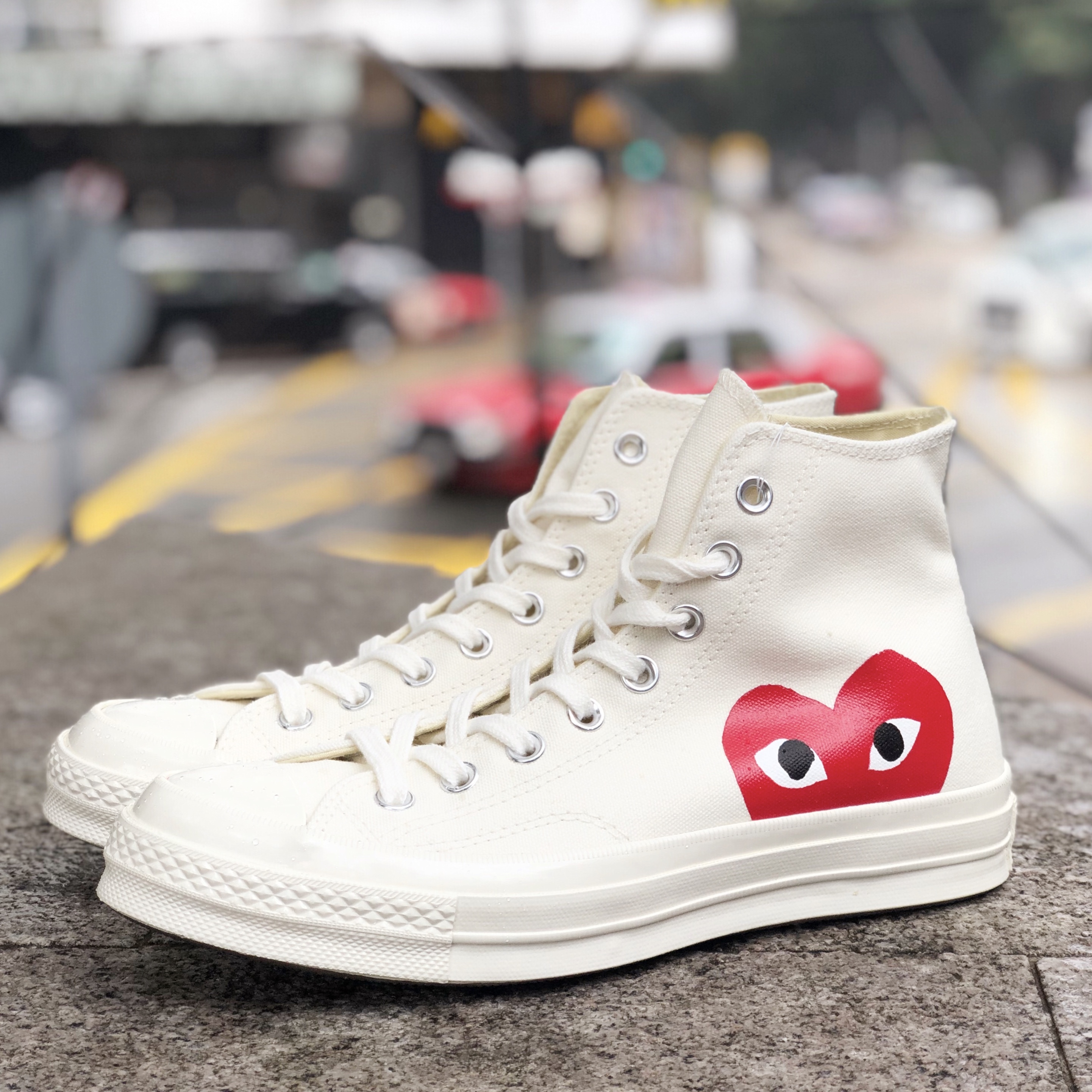 CONVERSE X CDG Play Chuck 70 High White