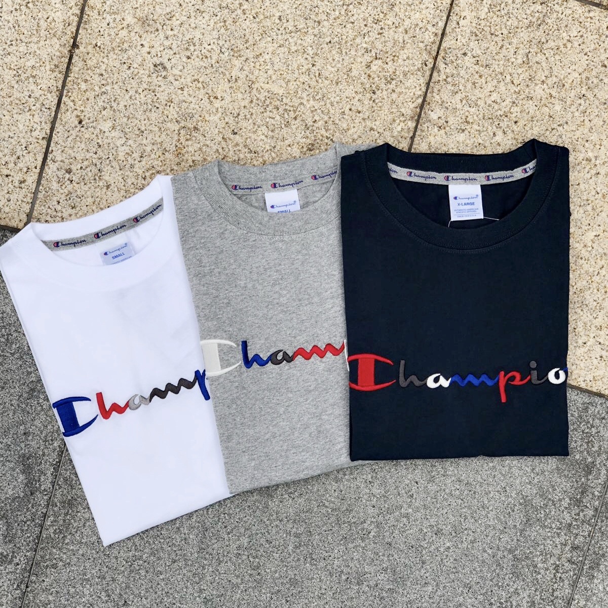 Champion Multicolor Font Tee