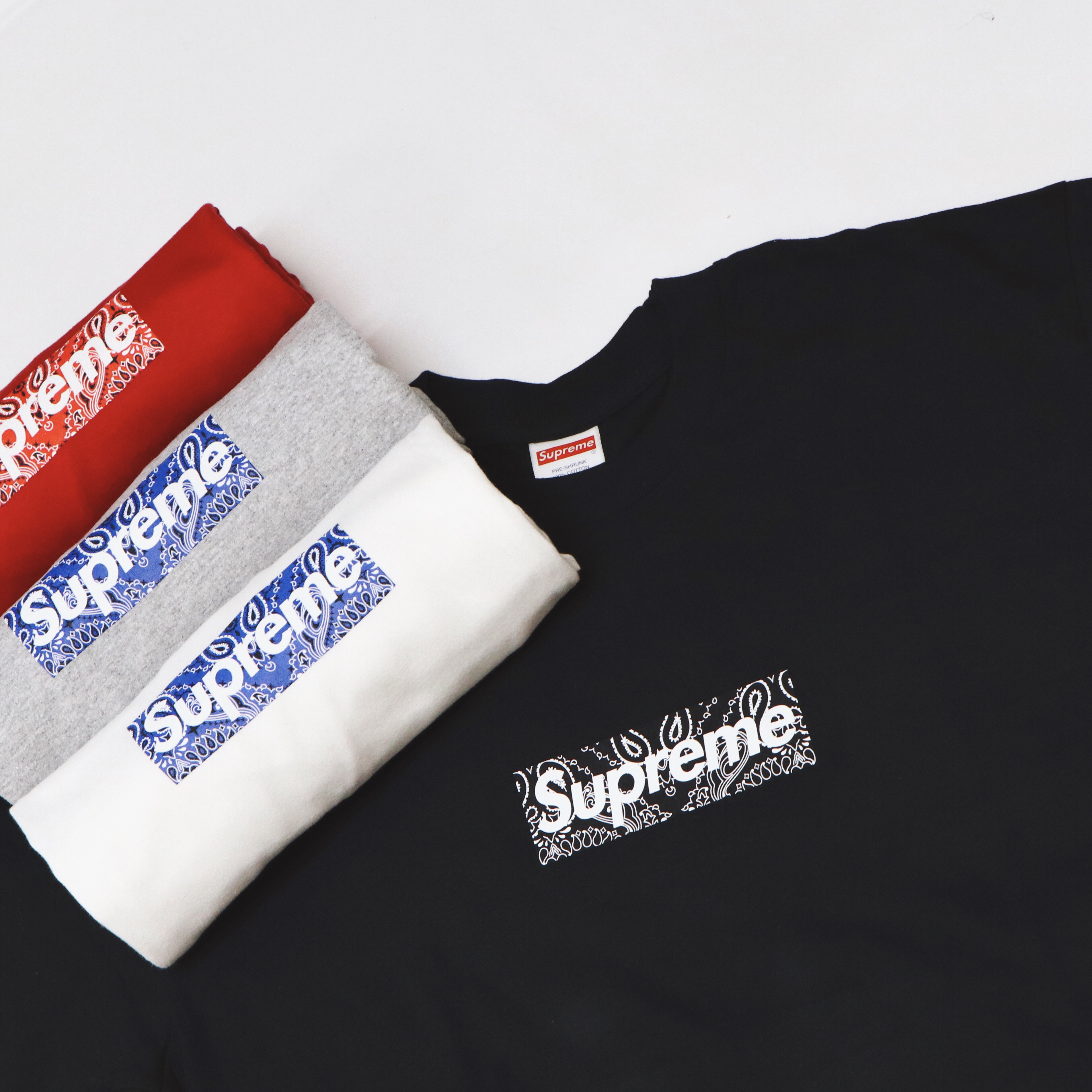 Supreme FW19 Bandana Box Logo Tee