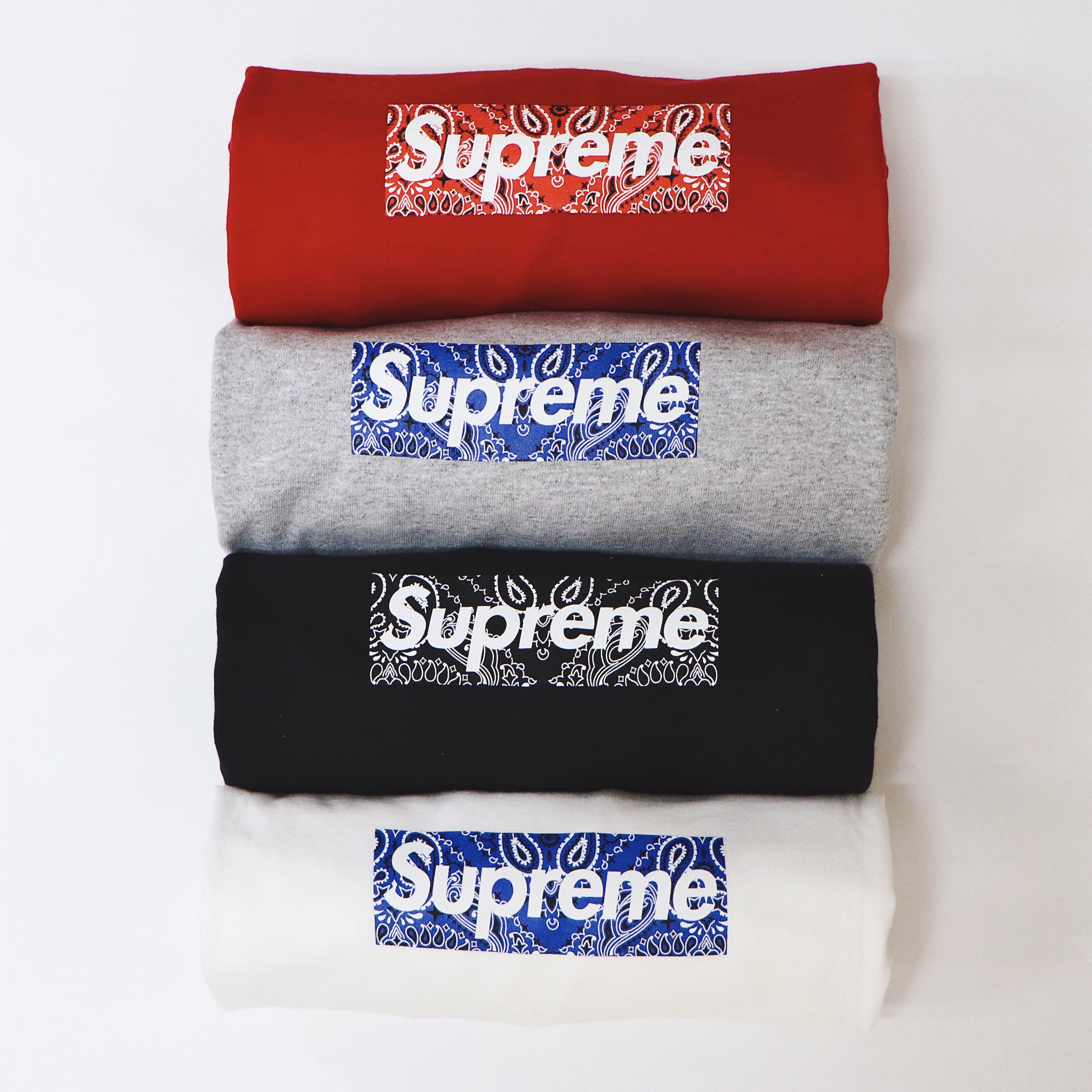 Supreme FW19 Bandana Box Logo Tee