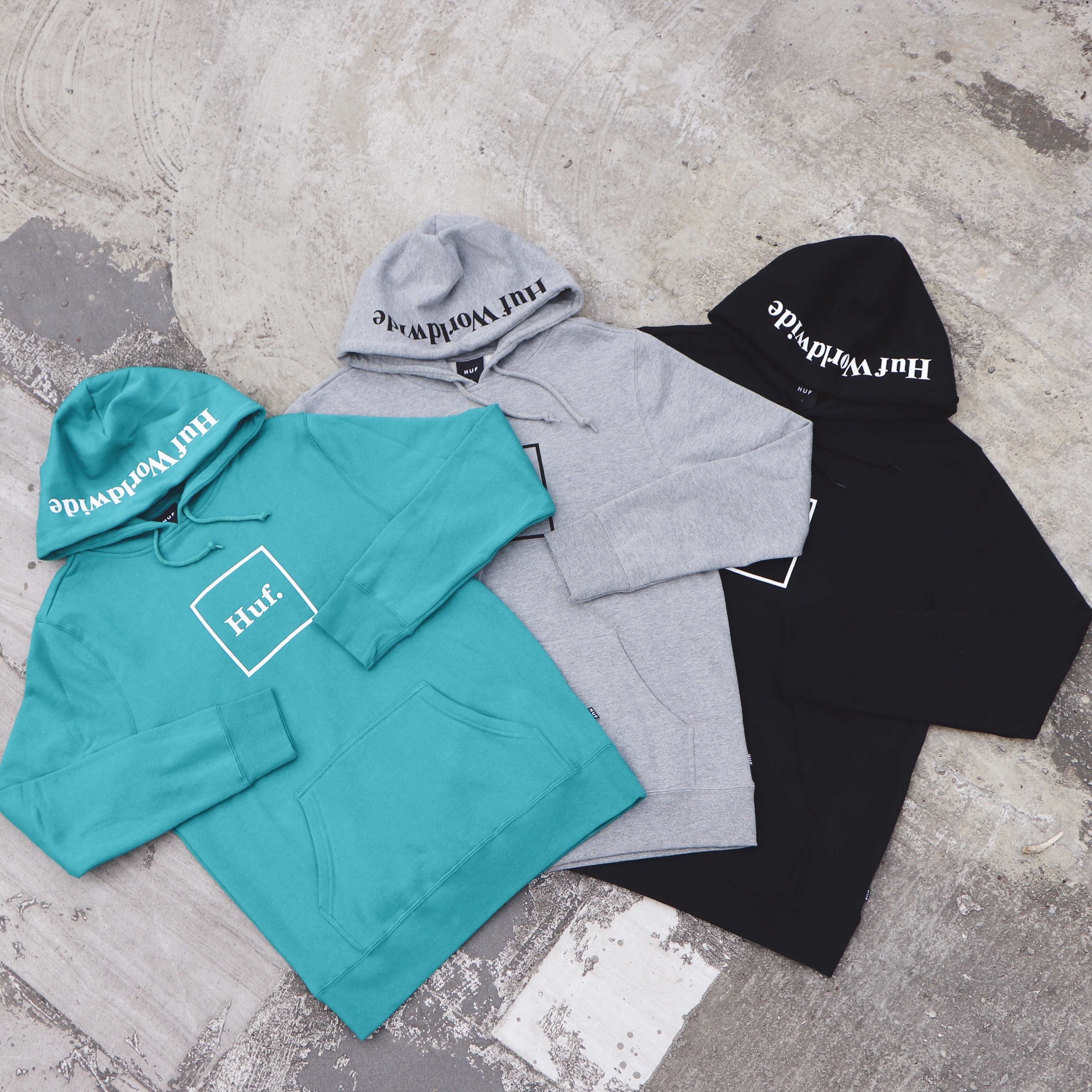 Huf Box Logo Pullover Hoodie