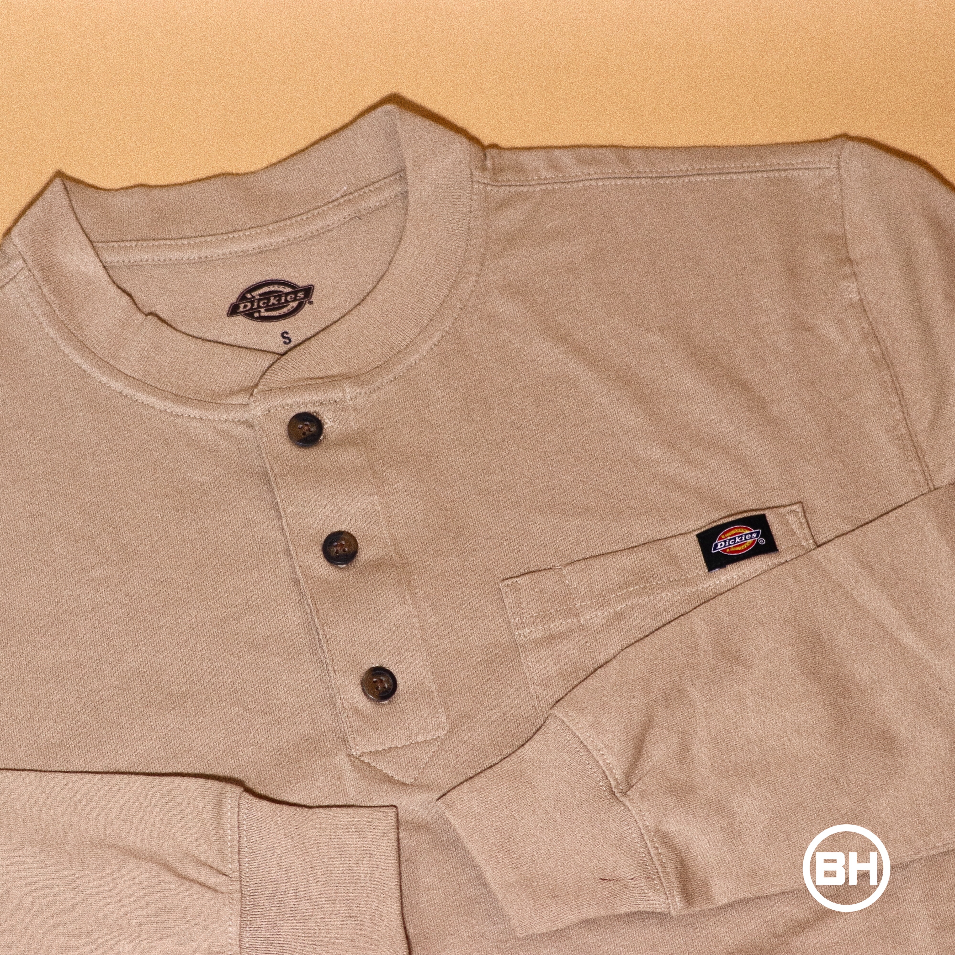 Dickies Long Sleeve Heavy Henley Tee