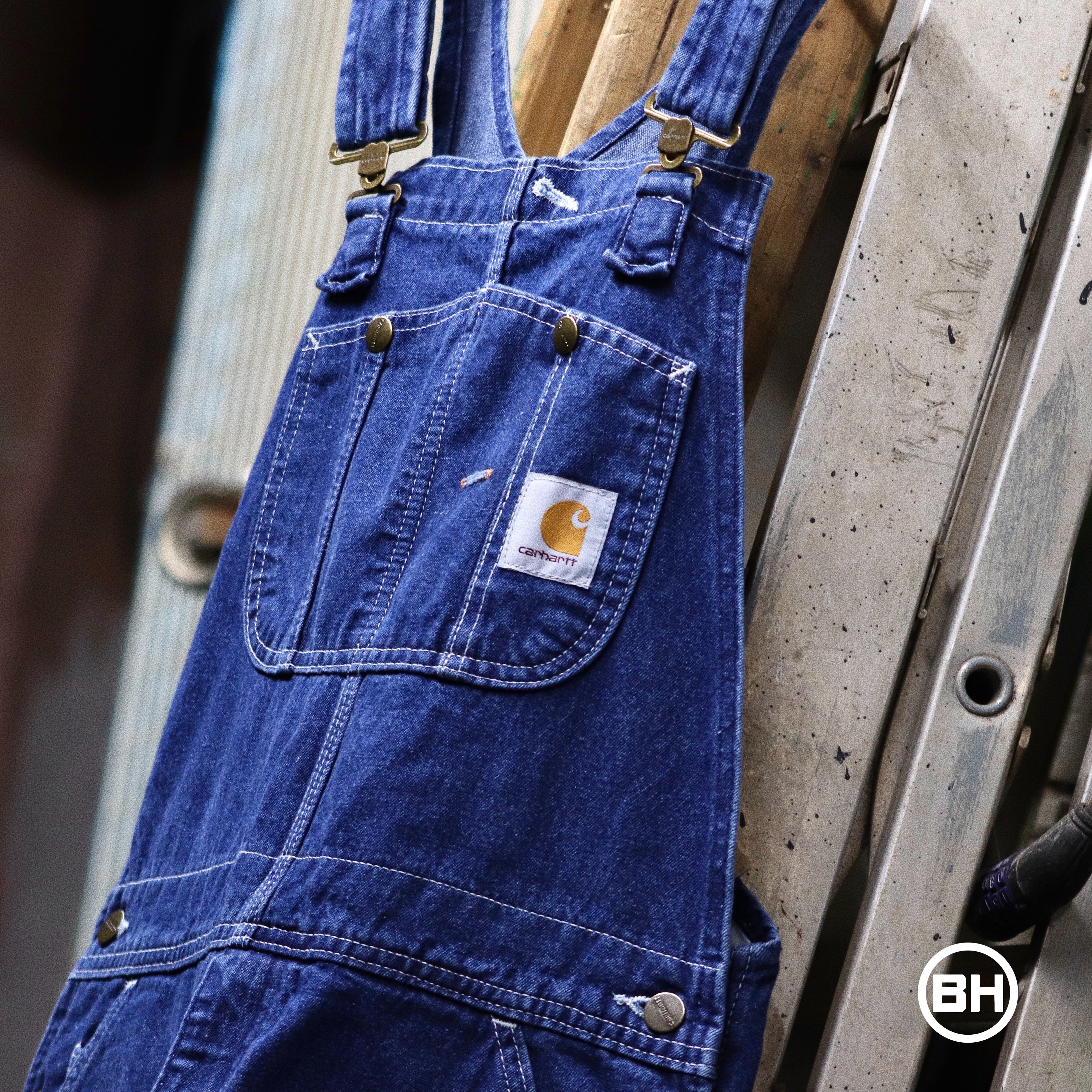 Carhartt Washed-Denim Bib Overalls