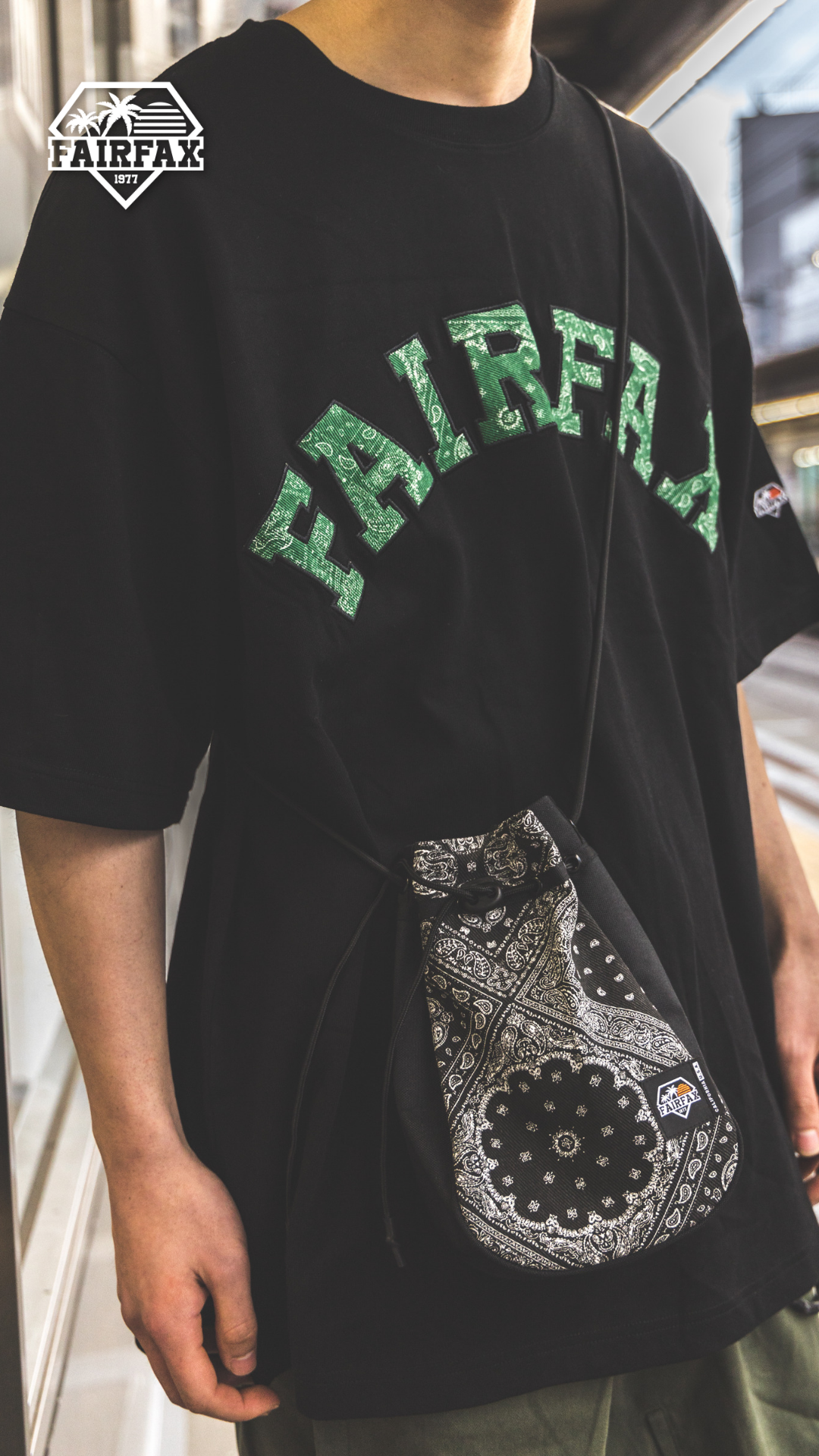 Fairfax Bandana Font Tee
