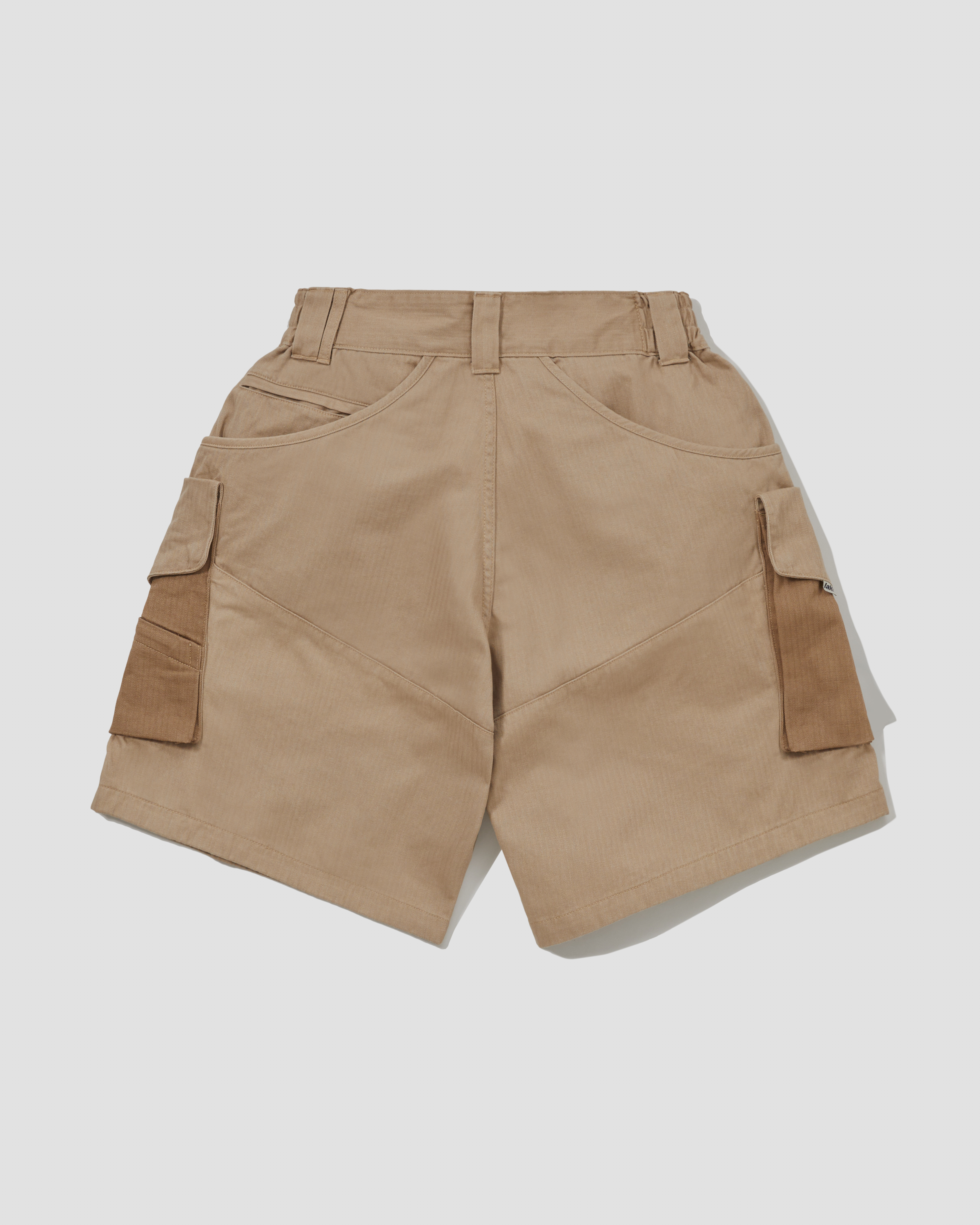 LAKH Slanted Pockets Cargo Shorts