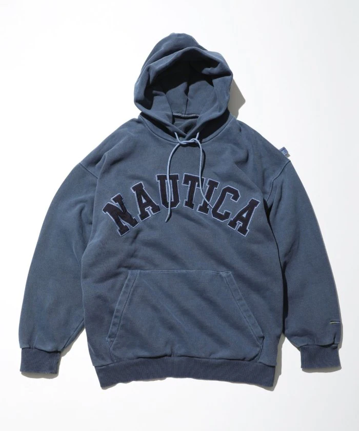 Nautica Pigment Dyed Arch Logo Sweet Hood