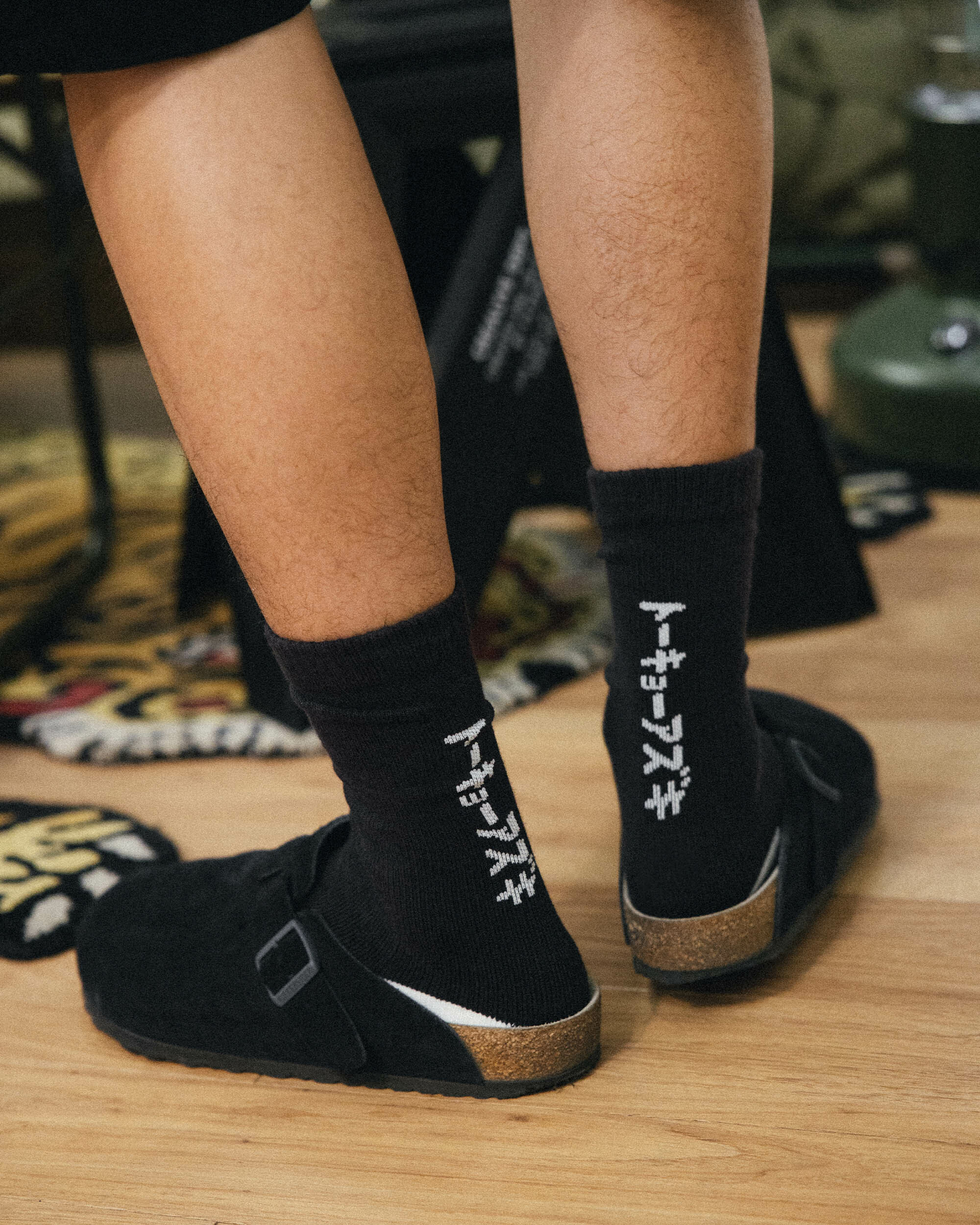 WODEN | Azurer 聯名針織襪系列-黑橡