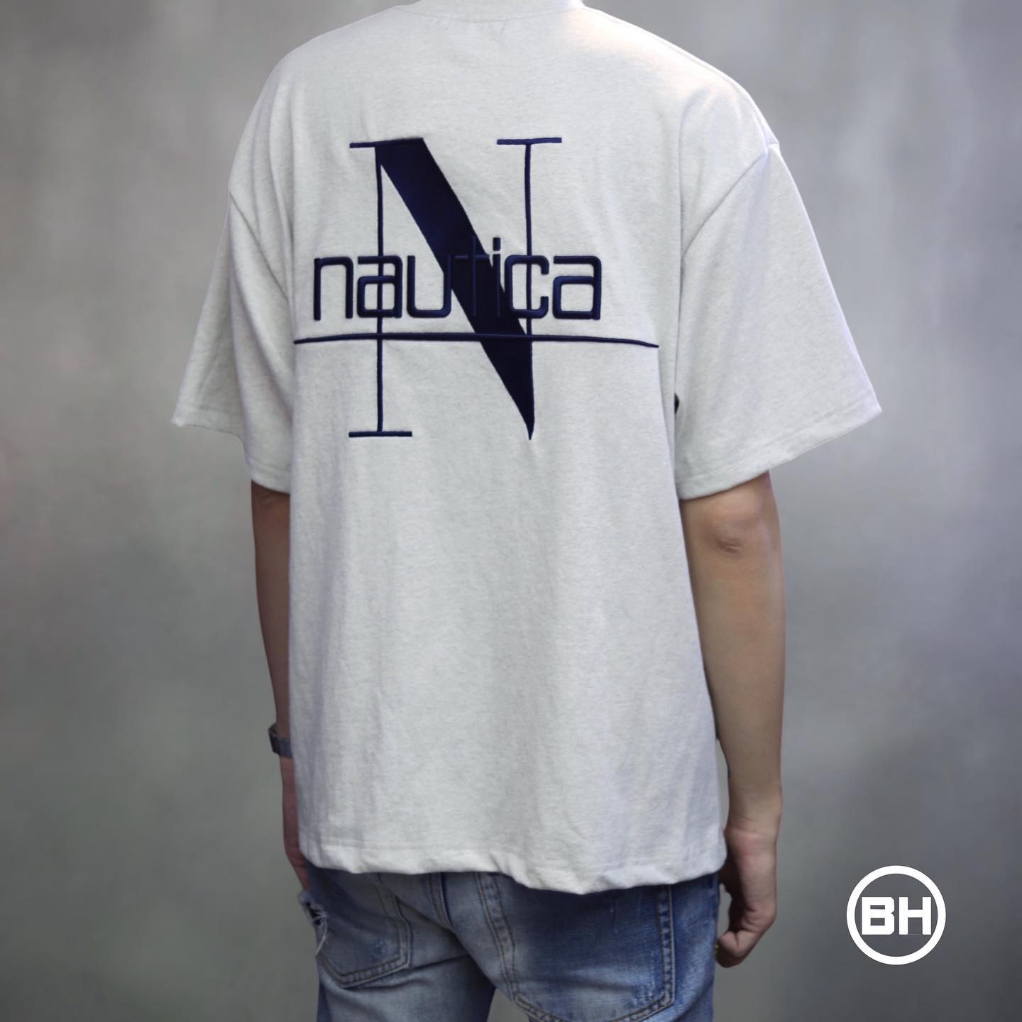 Nautica Back Embroidery Pocket Tee