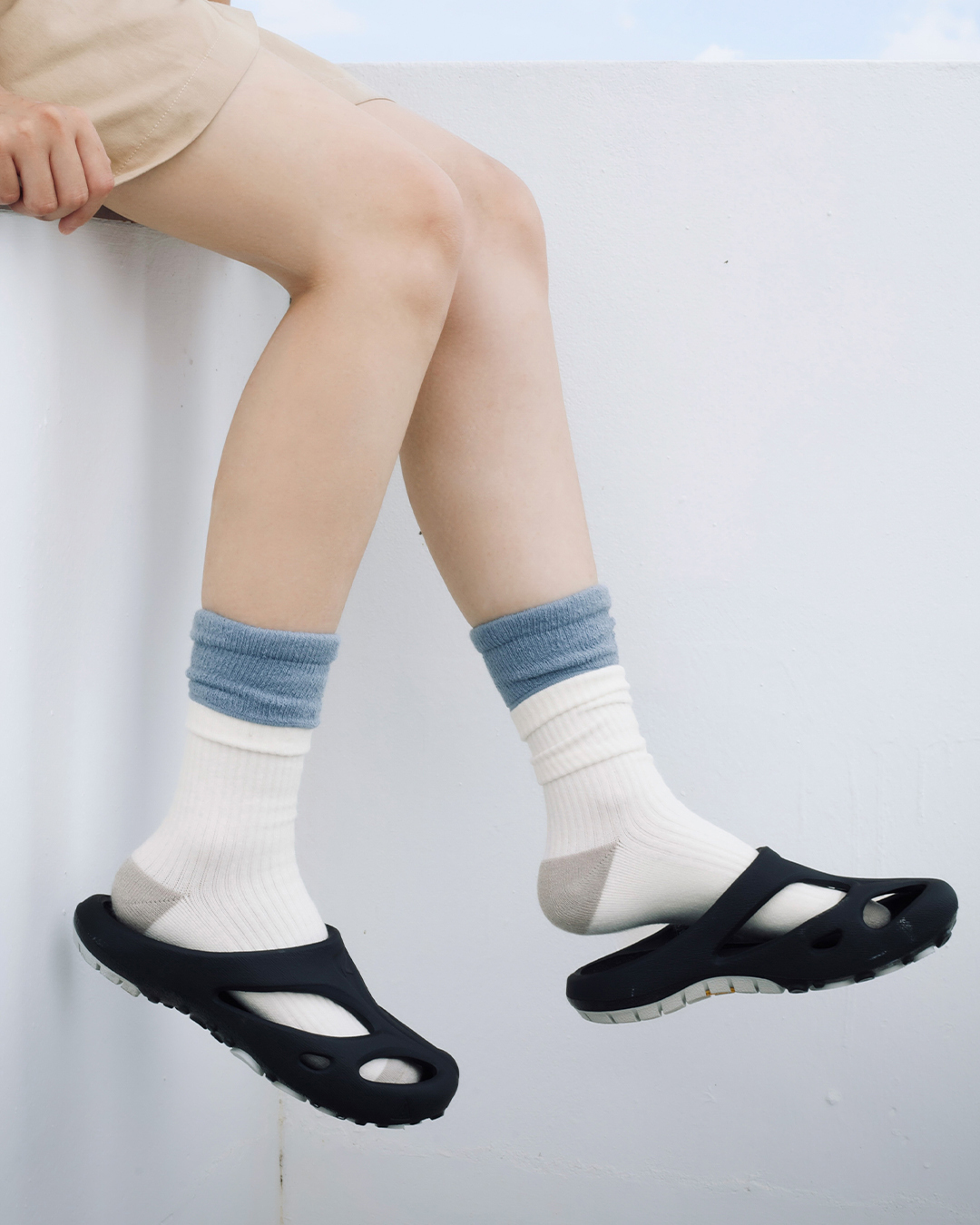 FAAM 雙層針織高筒襪