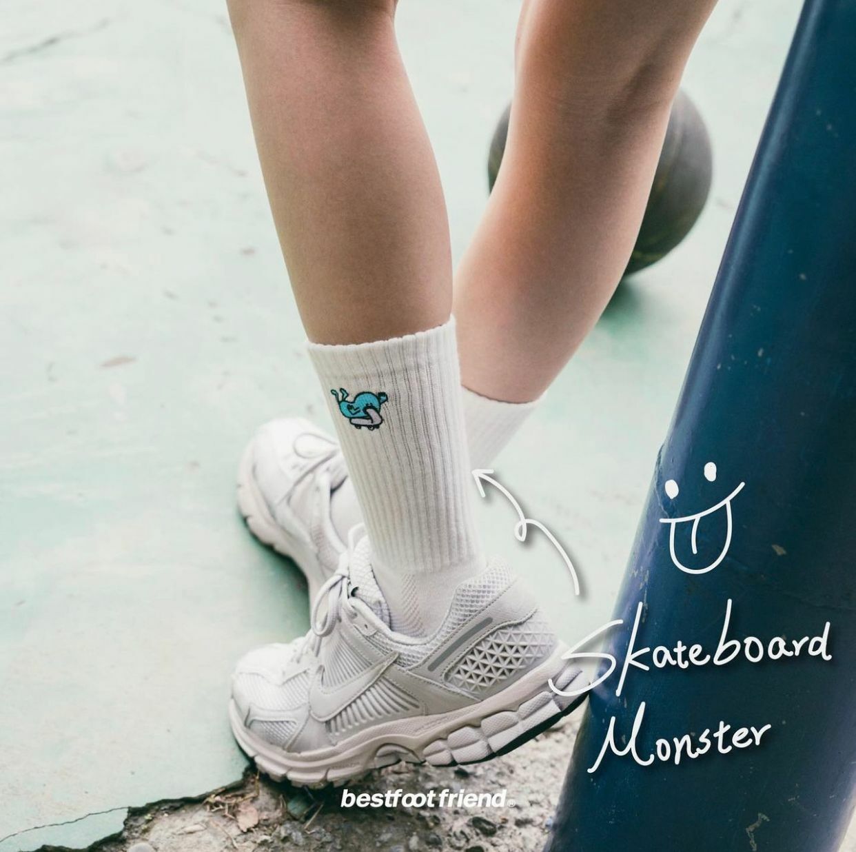 Best Foot Friend Skateboard Monster