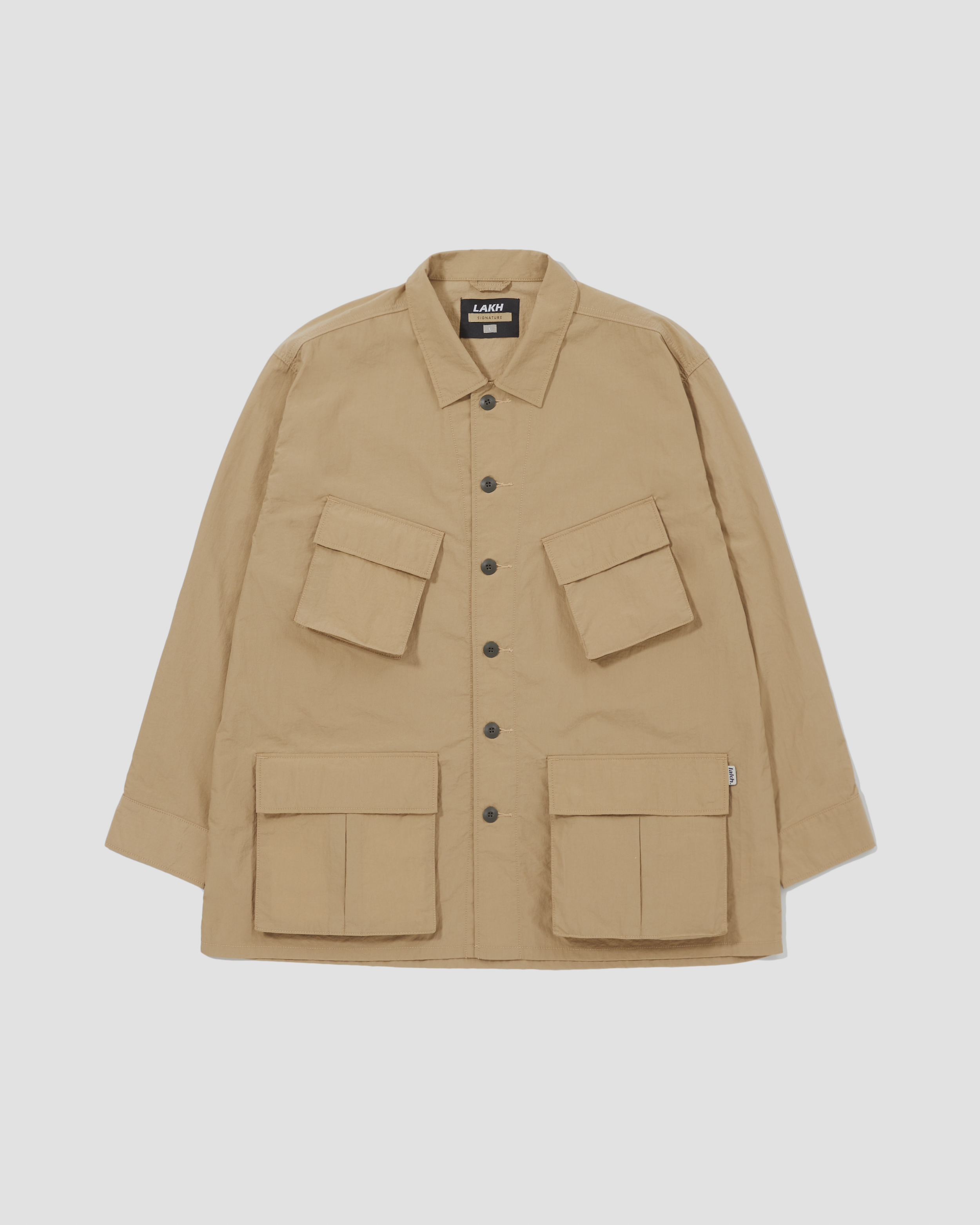 LAKH Six Pockets Oversized L/S Shirt