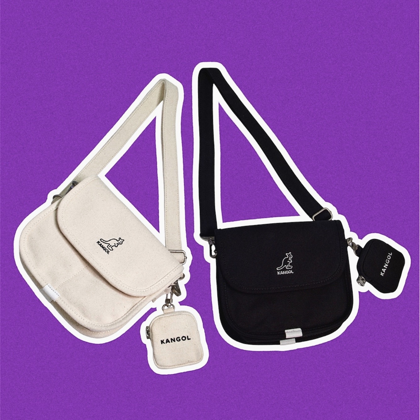 Kangol Lucky Canvas Mini Cross Bag